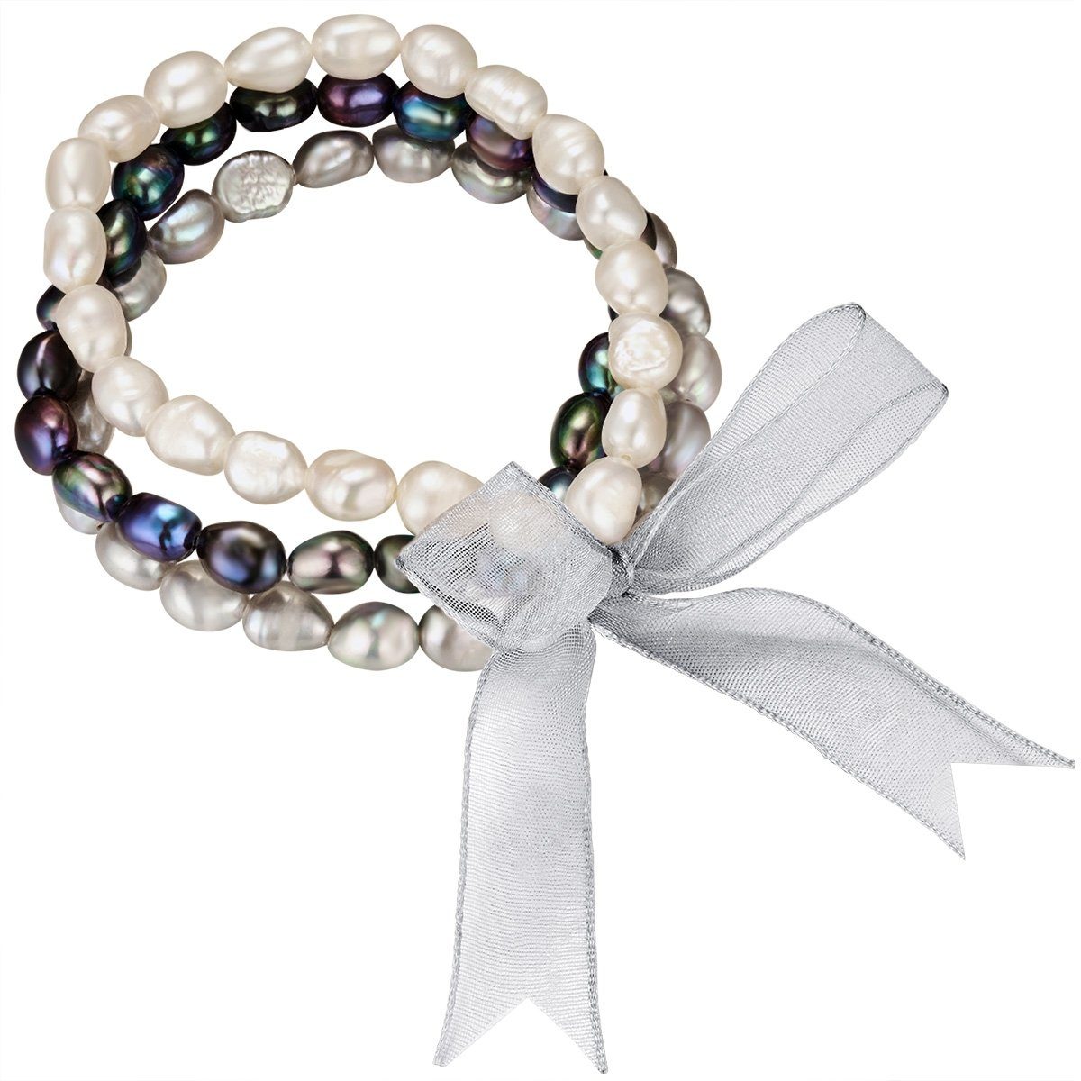 Valero Pearls Perlenarmband weiß, mit Süßwasser-Zuchtperle