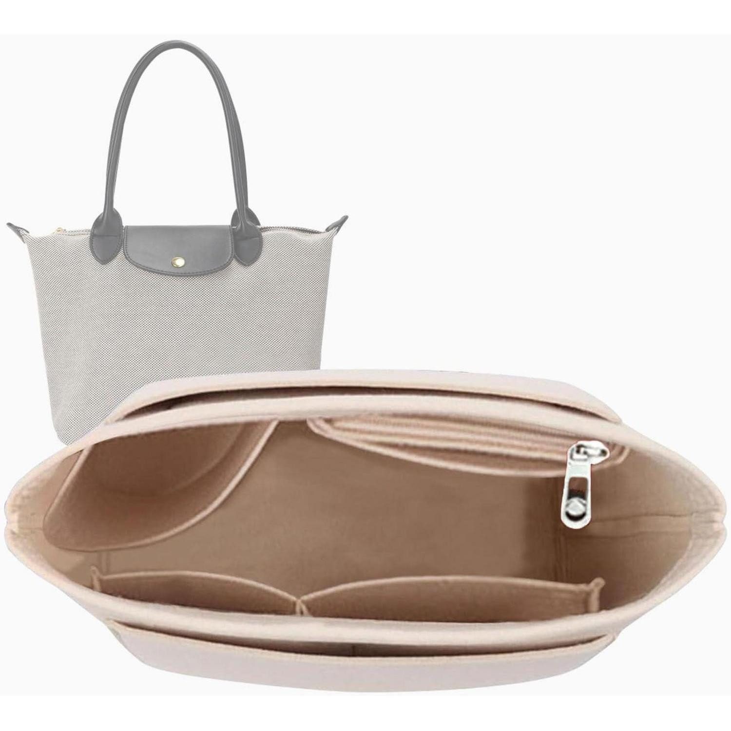 LuxusKollektion Taschenorganizer Filz-Organizer für Handtaschen groß beige günstig online kaufen