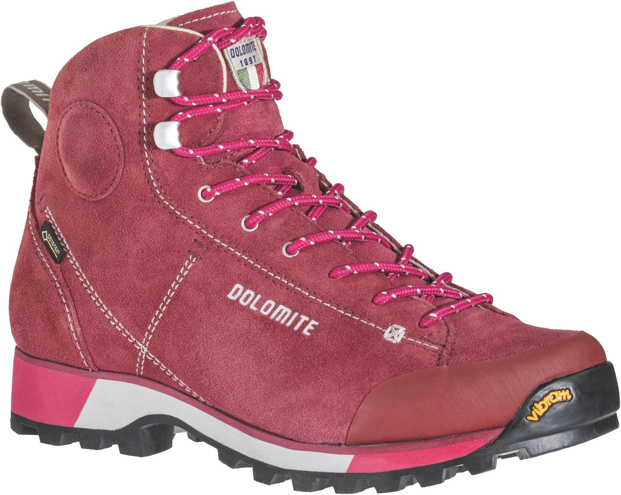 Dolomite DOL Shoe W's 54 Icon GTX Burgundy Red/Fuxia Pink Wanderschuh