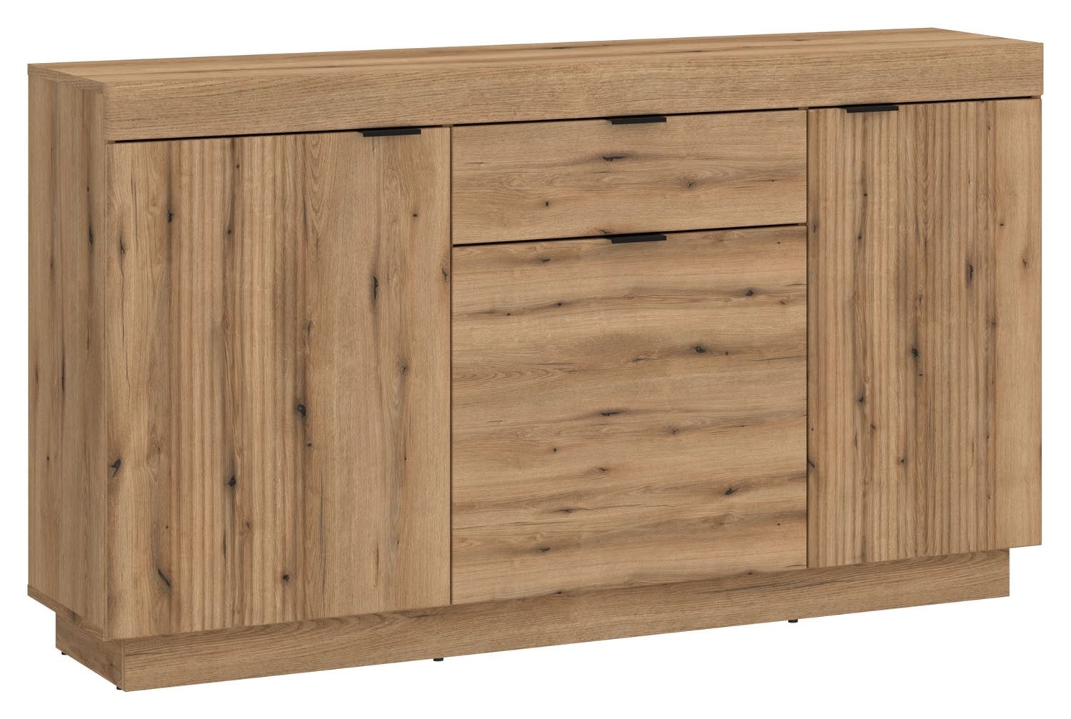 Sideboard DELAMAR, Coast Evoke Eiche Dekor, 3 Türen, 1 Schublade, B 146 x H 86 x T 40 cm