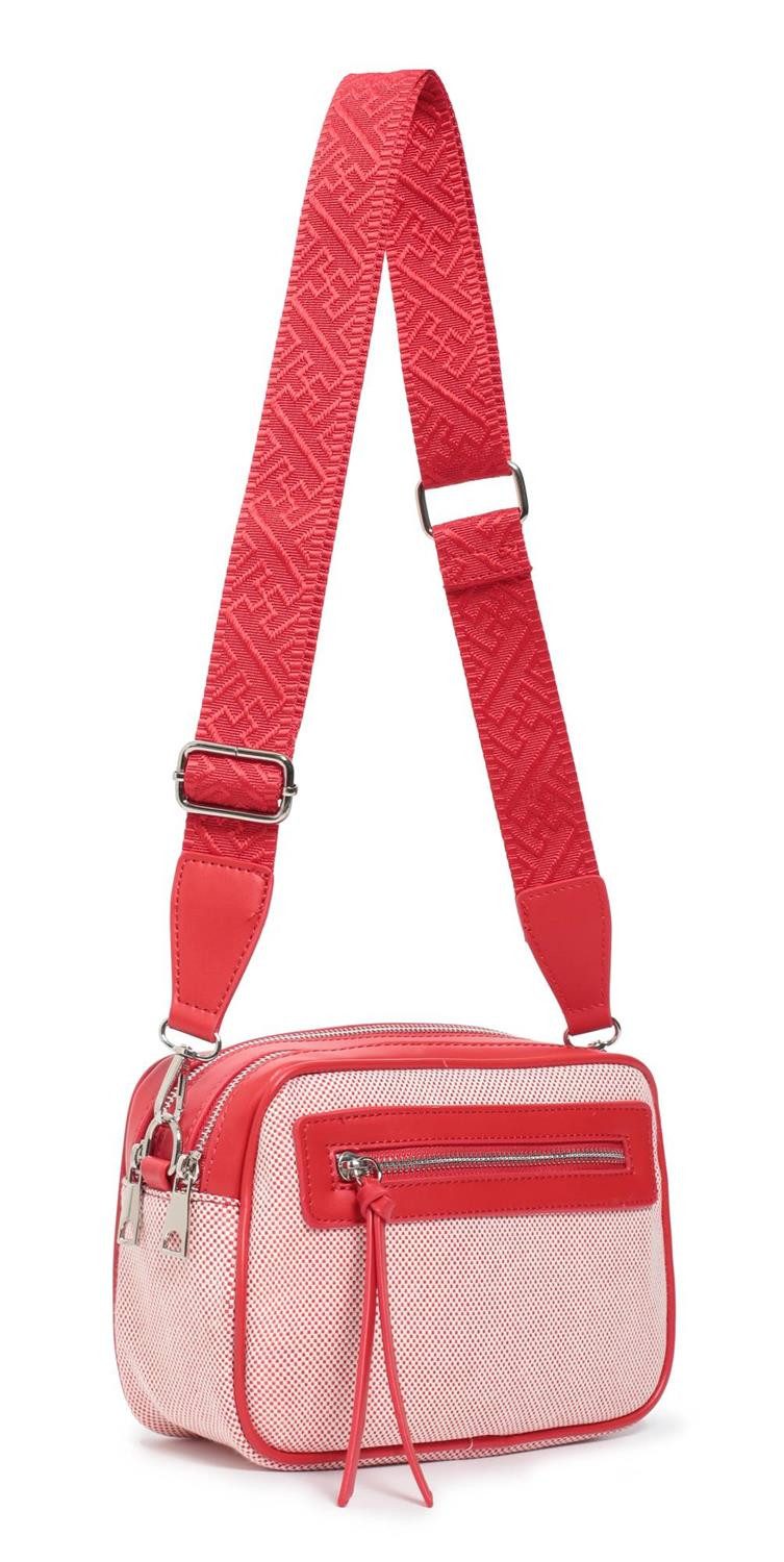 Schultertasche Damen Tasche Crossbody Canvas Umhängetasche Brusttasche Leder Optik
