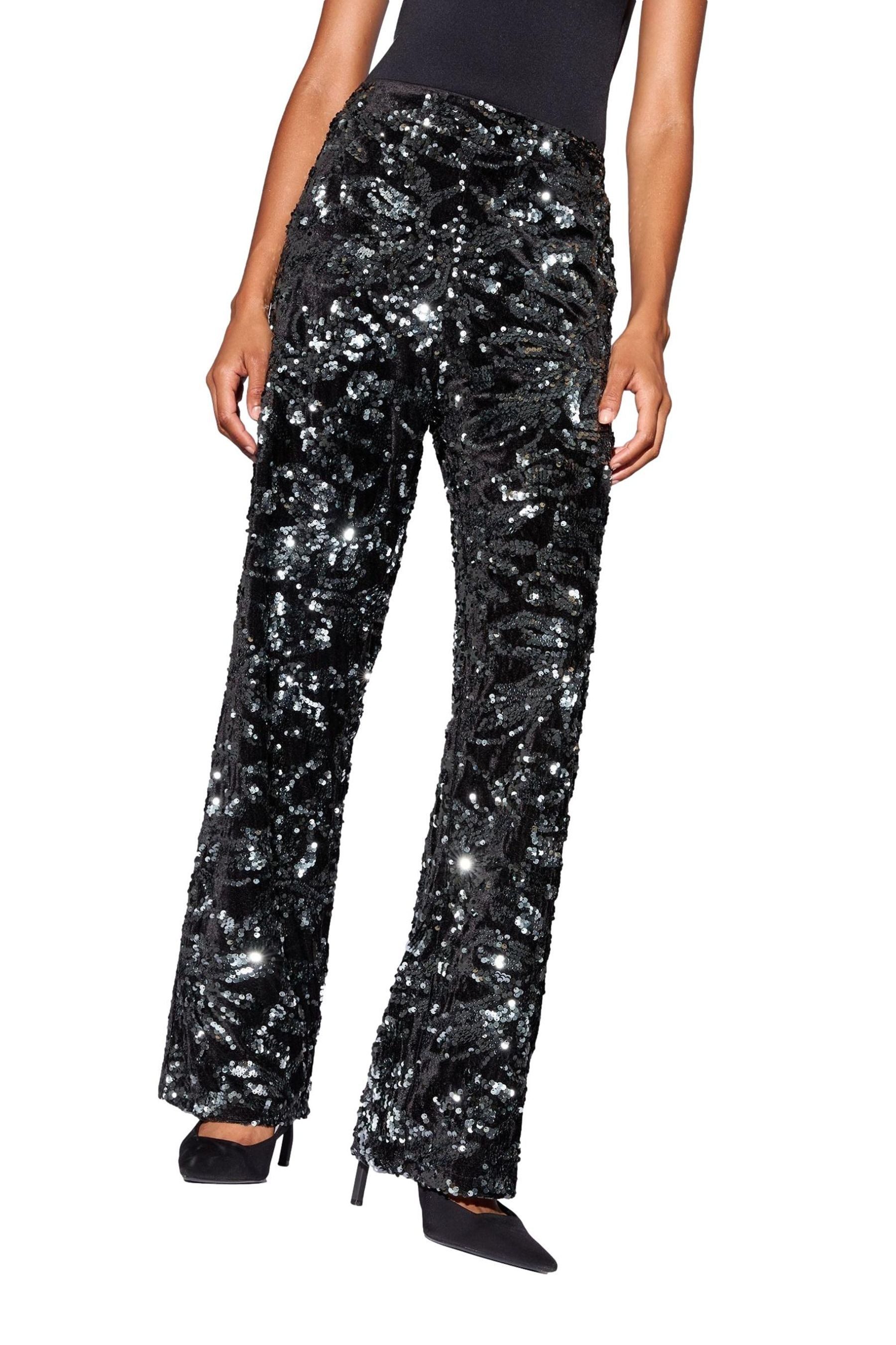 LIPSY Stoffhose Lipsy Hose mit Pailletten, Petite (1-tlg) günstig online kaufen