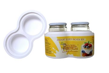 KAESE-SELBER.DE Back-Set Joghurtbox Joghurtbereiter ohne Strom 2x 0,5 Liter Glas, selber machen, (1-tlg)