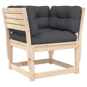 vidaXL Gartenlounge-Set 8-tlg. Garten-Lounge-Set mit Kissen Massivholz Kiefer, (8-tlg)