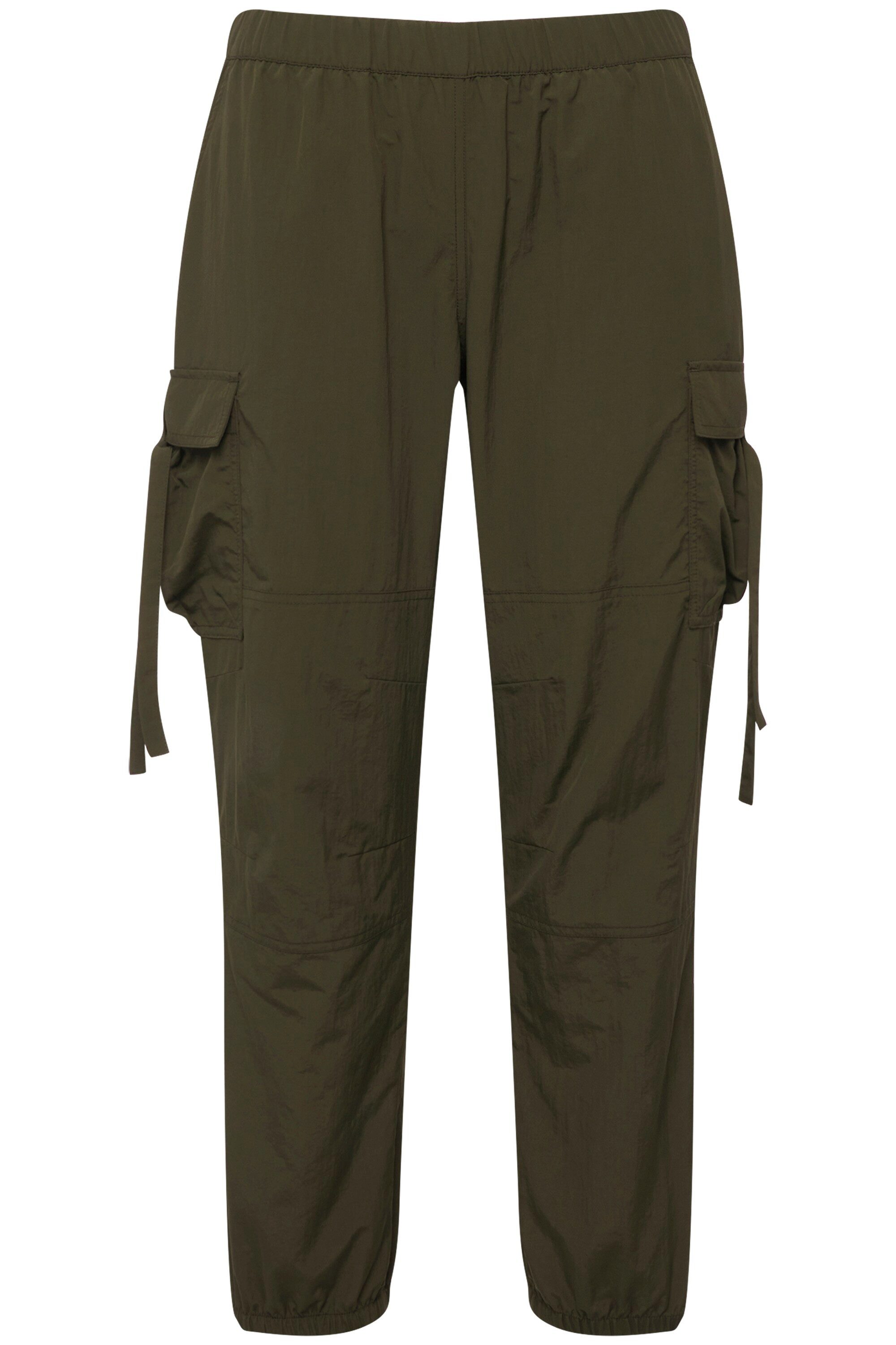 Ulla Popken Cargoshorts Cargohose Utility-Style Elastikbund günstig online kaufen