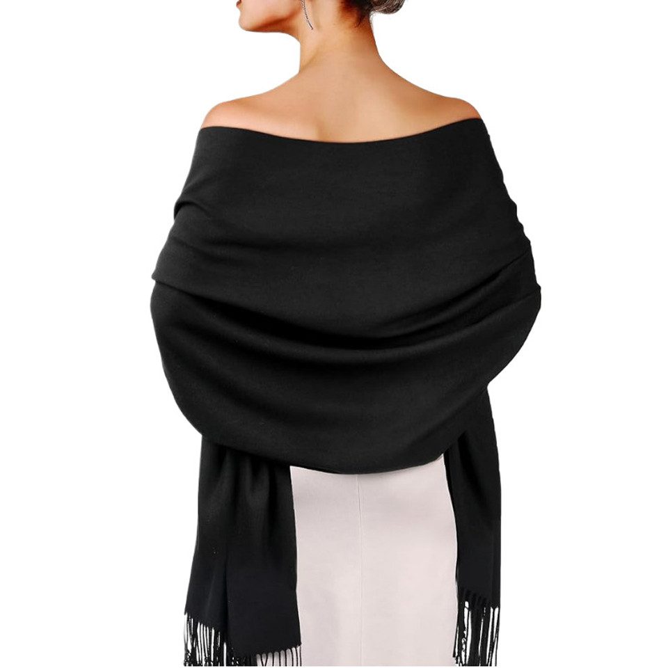 Bextsrack Modeschal Damen Schultertuch Abendkleid festlich Schal, mit quasten/fransen, Tücher für abendkleid Stola Scarf Winterschal