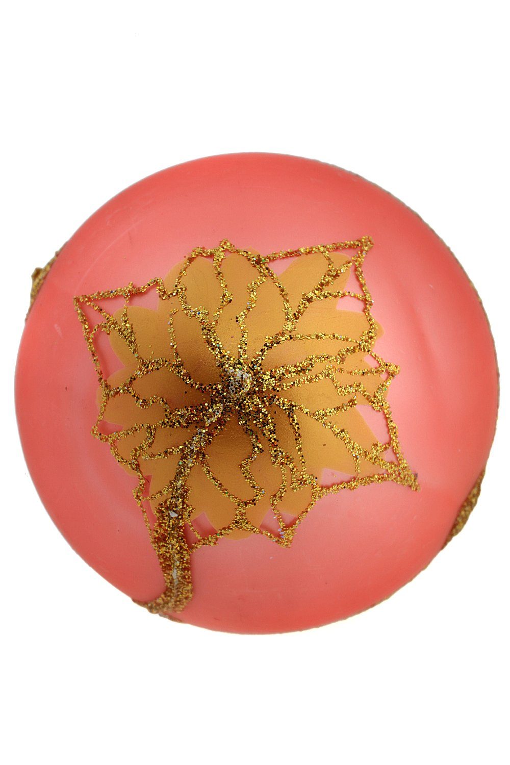 - Weihnachtskontor Osterhase la handdekoriert Fabergé Ei Hamburger à rosa (Set), "Madonnenlilien" mundgeblasen