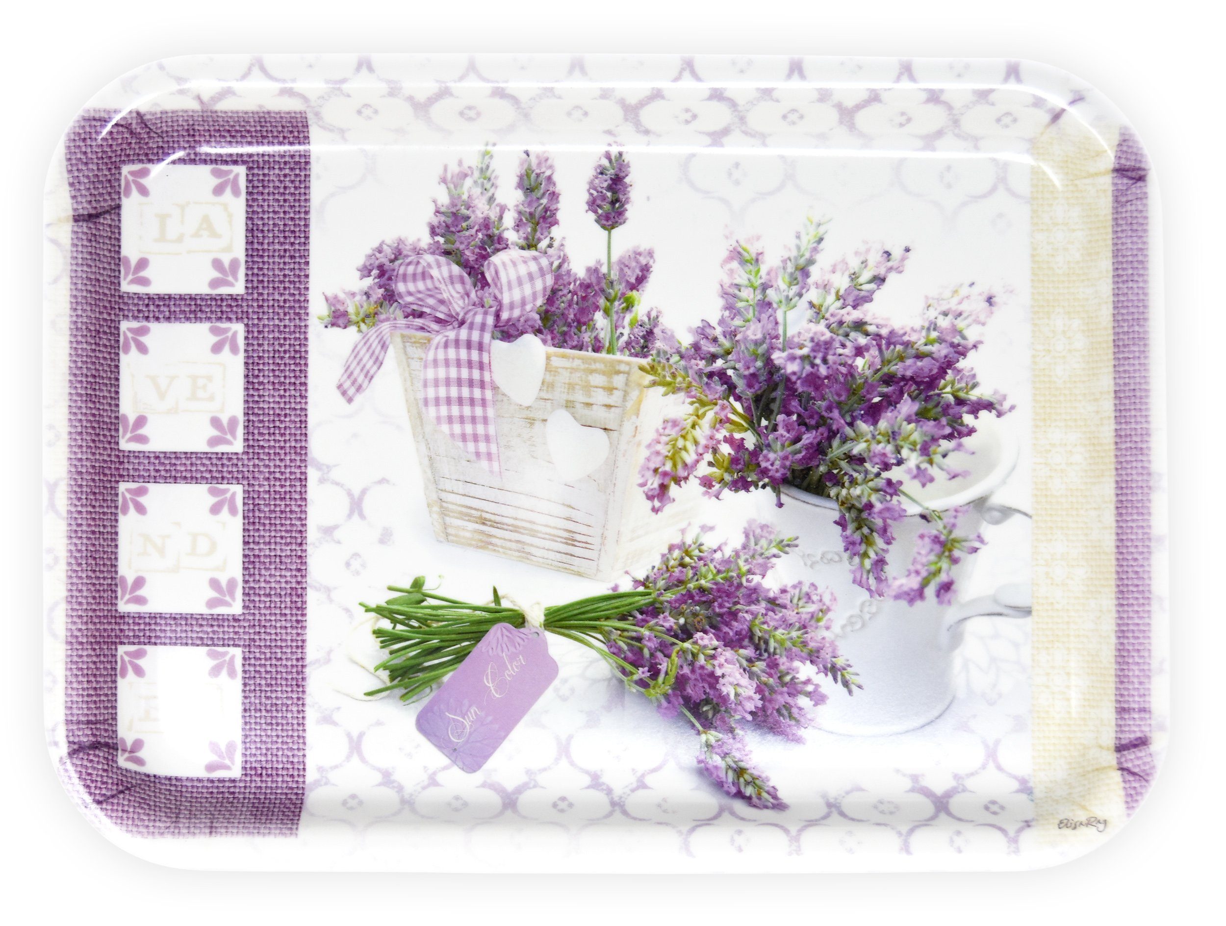 Lashuma Tablett »Lavendeltraum«, Melamin, Bedrucktes Serviertablett,  Küchentablett rechteckig online kaufen | OTTO