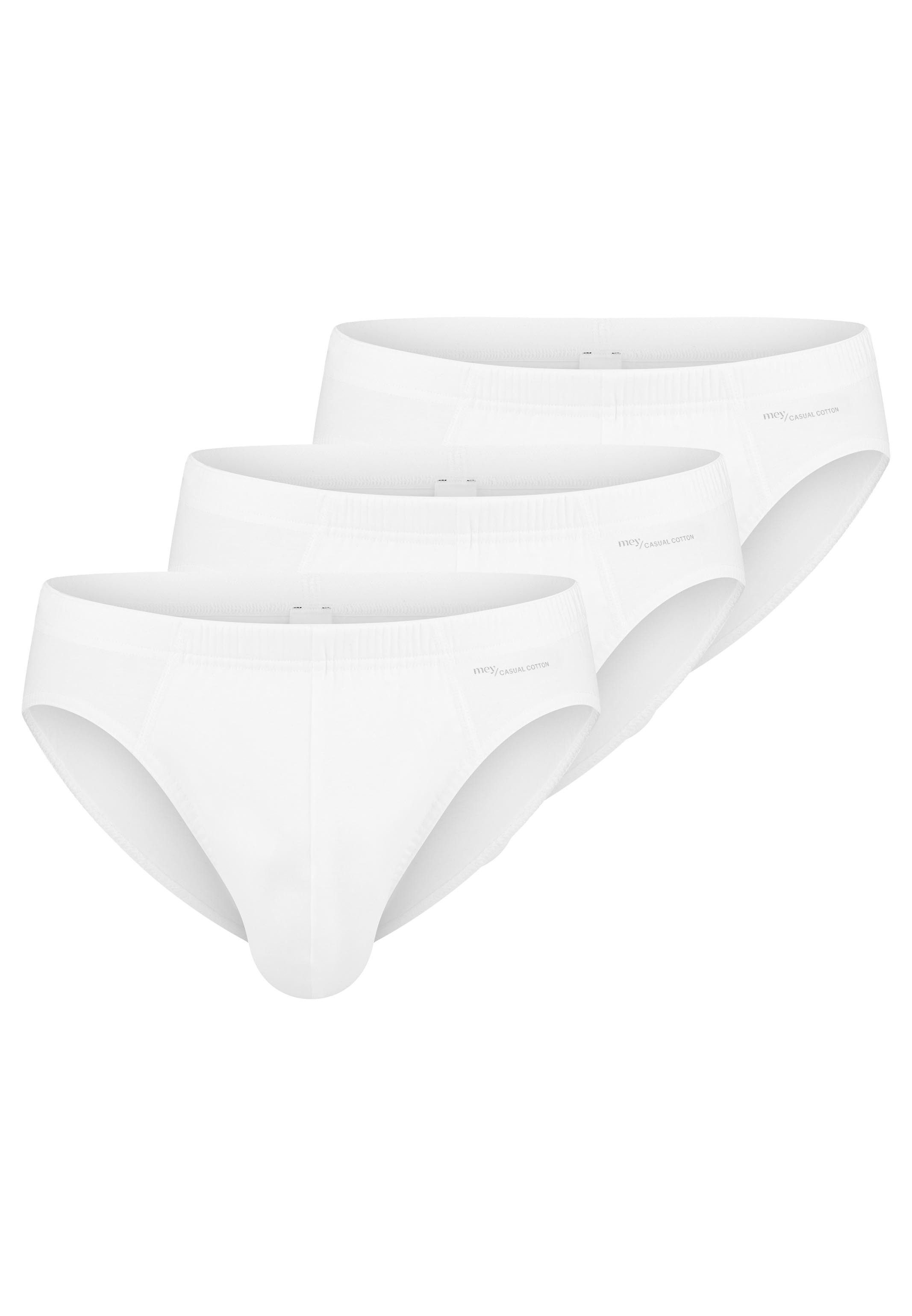 Mey Slip 3er Pack Casual Cotton (Spar-Set, 3-St) Slip / Unterhose - Baumwolle - ohne Eingriff