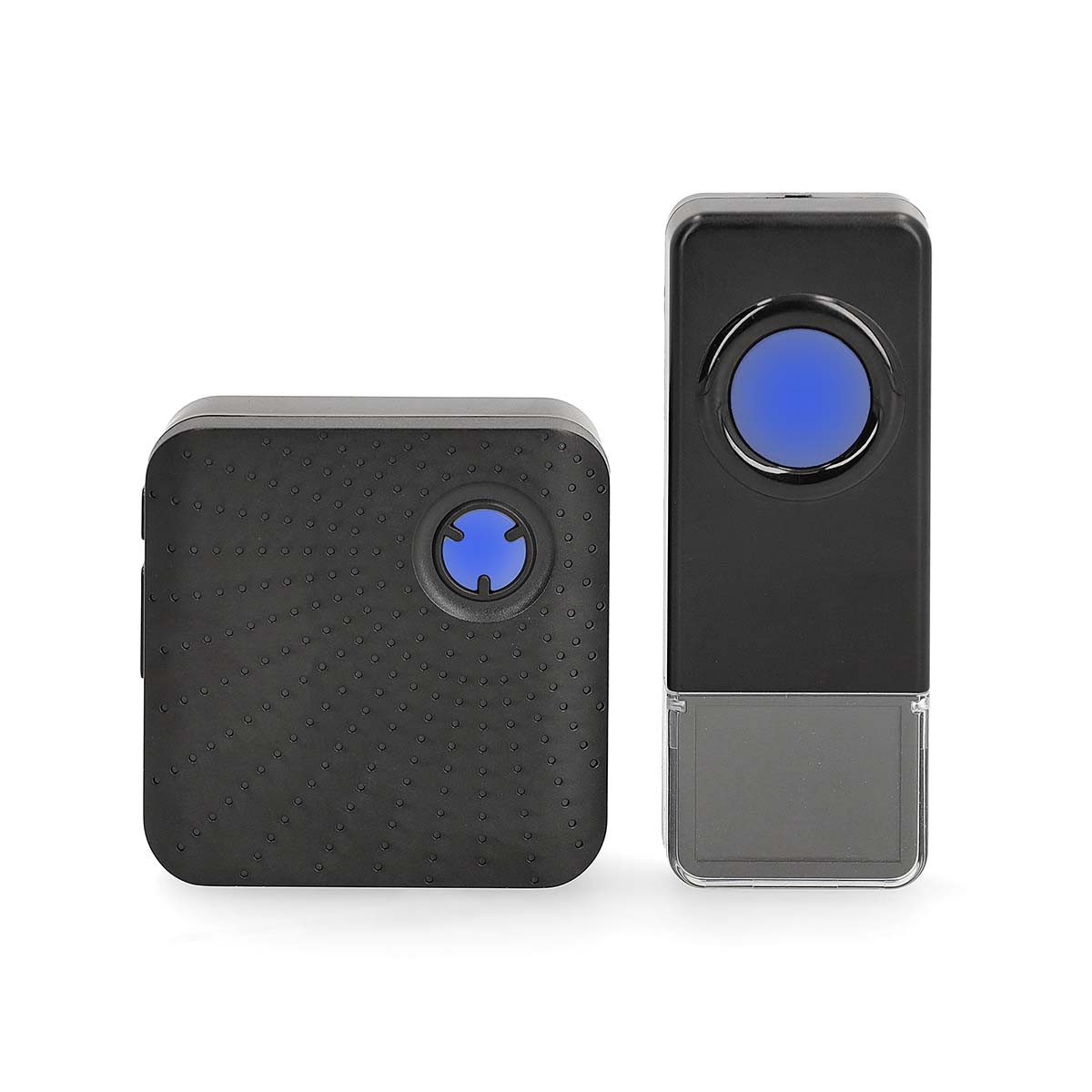 Nedis Smart Home Türklingel DOORB310BK (1-tlg., Signalreichweite 150 m, IP55, 58 Melodien, einfaches Einstecken)