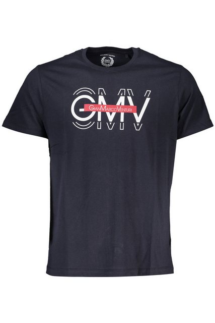 GIAN MARCO VENTURI T-Shirt Herren Kurzarm-T-Shirt Blau mit Rundhalsausschni günstig online kaufen
