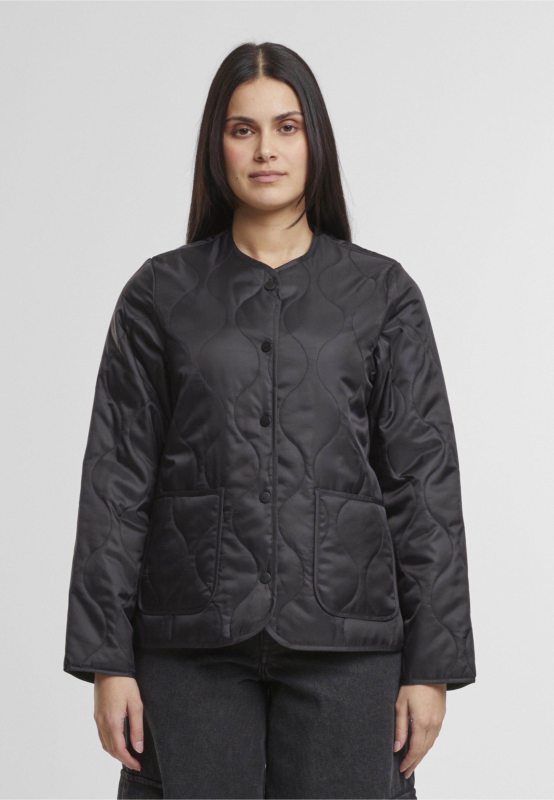 URBAN CLASSICS Allwetterjacke Urban Classics Ladies Quilted Jacket (1-St)