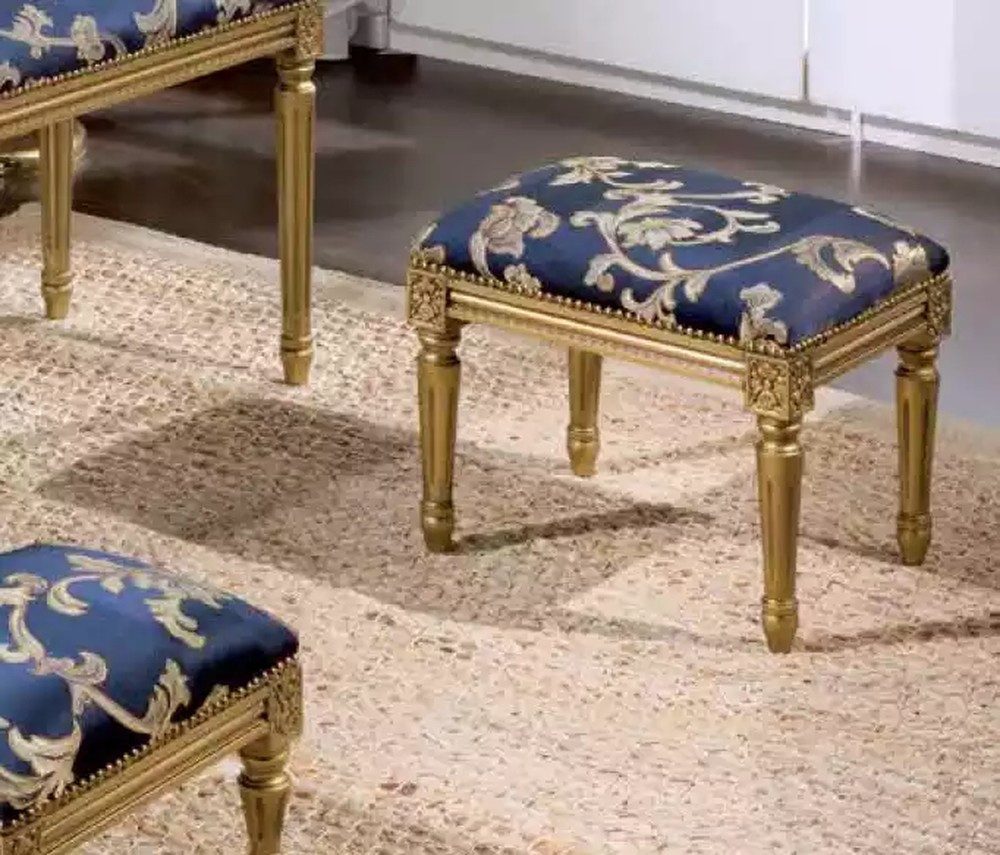 JVmoebel Fußhocker Luxus Hocker aus Samt in klassischem Design (Hocker), Made in Europa