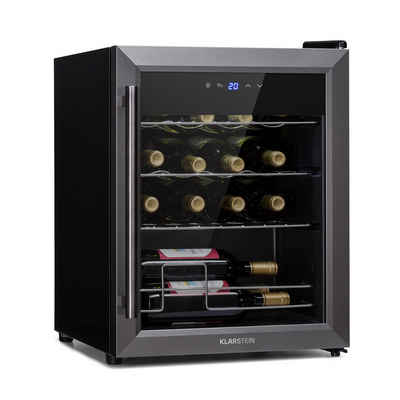 Klarstein Weinkühlschrank HEA-Ultimo-16-uno, für 16 Standardflaschen á 0,75l,Wein Flaschenkühlschrank Weintemperierschrank Weinschrank Kühlschrank