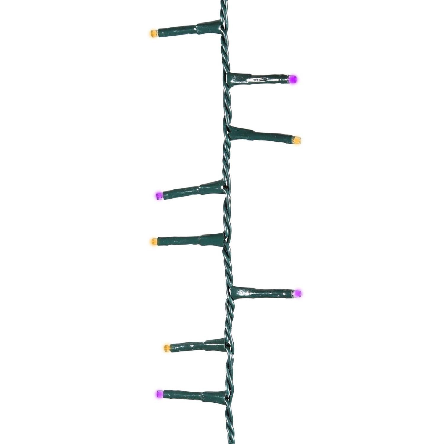 MARELIDA LED-Lichterkette Compact Twinkle 750LED lila orange 8 Funktionen 16m Weihnachten, 750-flammig