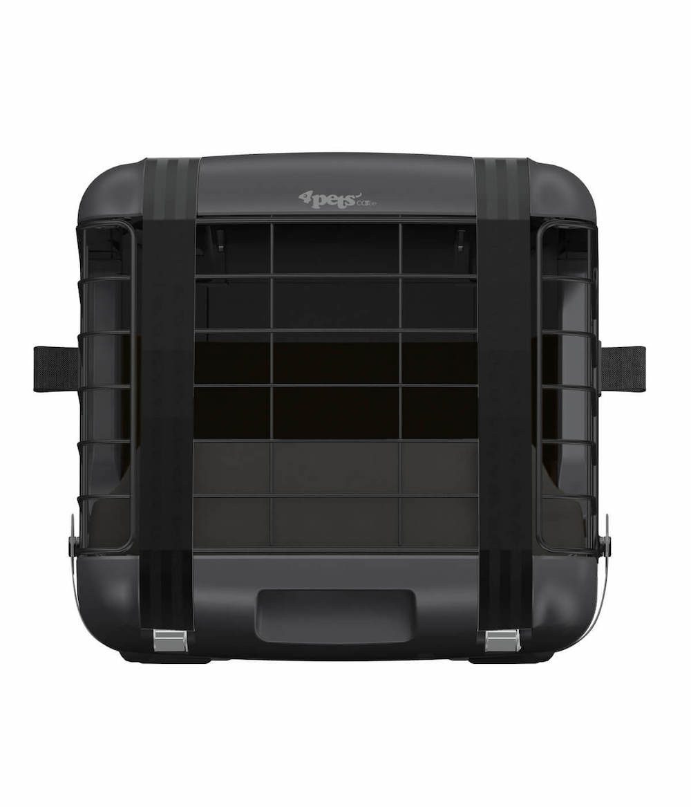 4pets Hunde-Transportbox Caree Transportbox für Haustiere bis 15 kg, Transportsystem für kleine Hunde und Katzen bis 15 kg