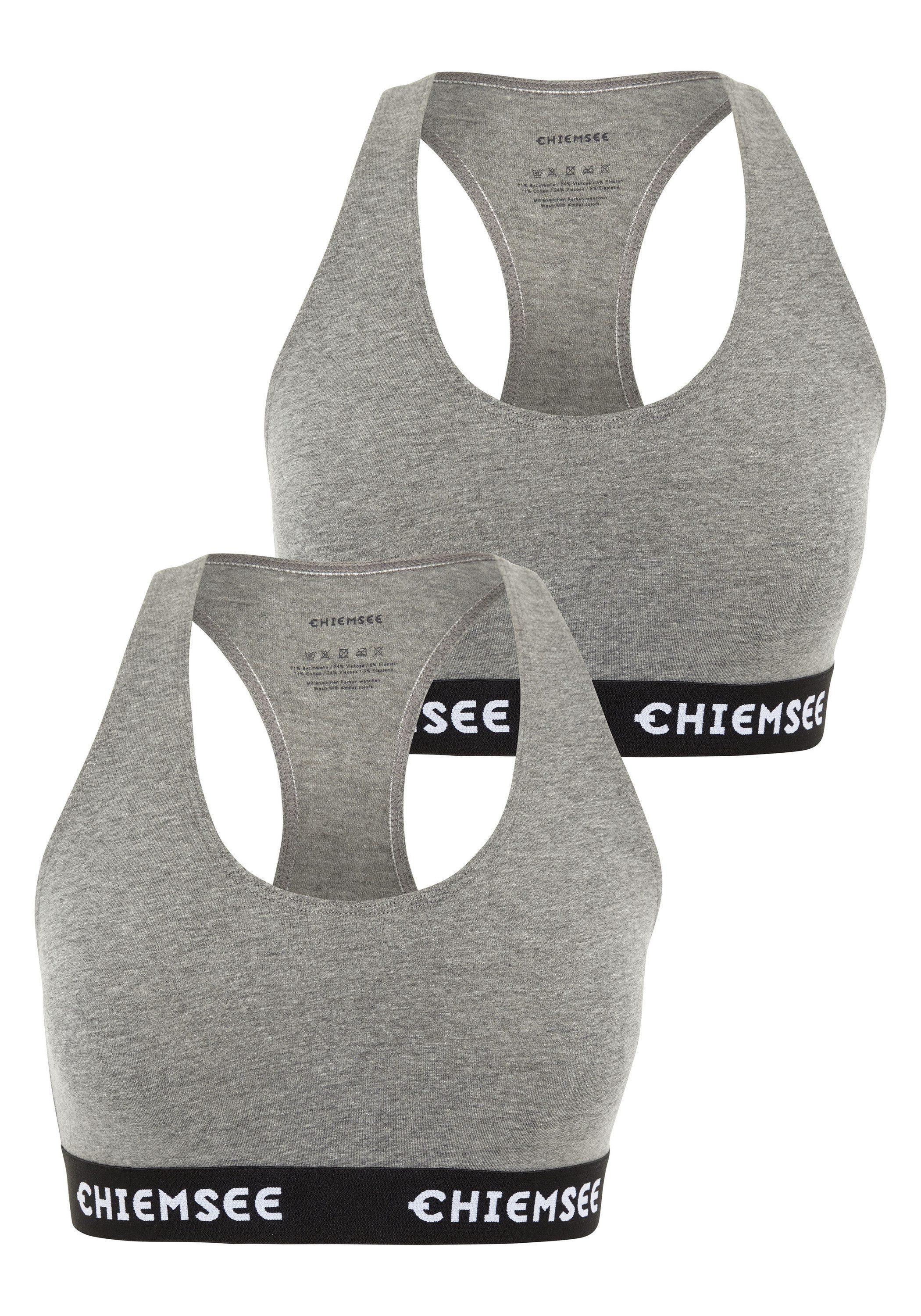 Chiemsee Sport-BH Bustier-Top im Zweierpack mit Label-Schriftzügen 1 (1) günstig online kaufen