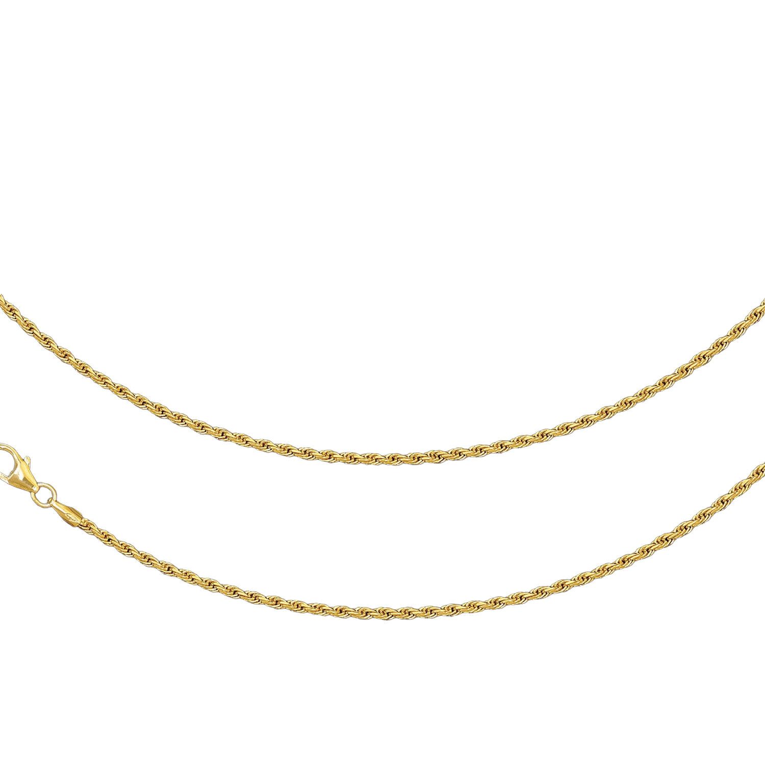 Goldkette JB Collier Panzerkette 2,1 mm 750 Gelbgold 36 - 60 cm