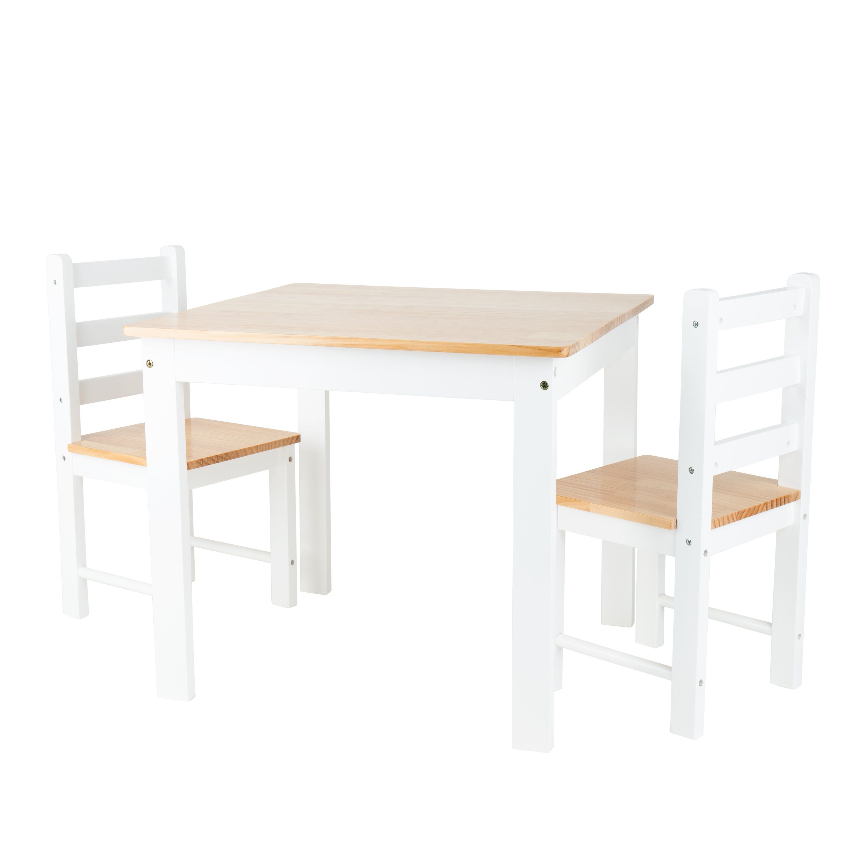 IKEA Lätt Kindermöbel Kindertisch mit 2 Stühlen Kinder Stuhl Tisch Set Kiefer 