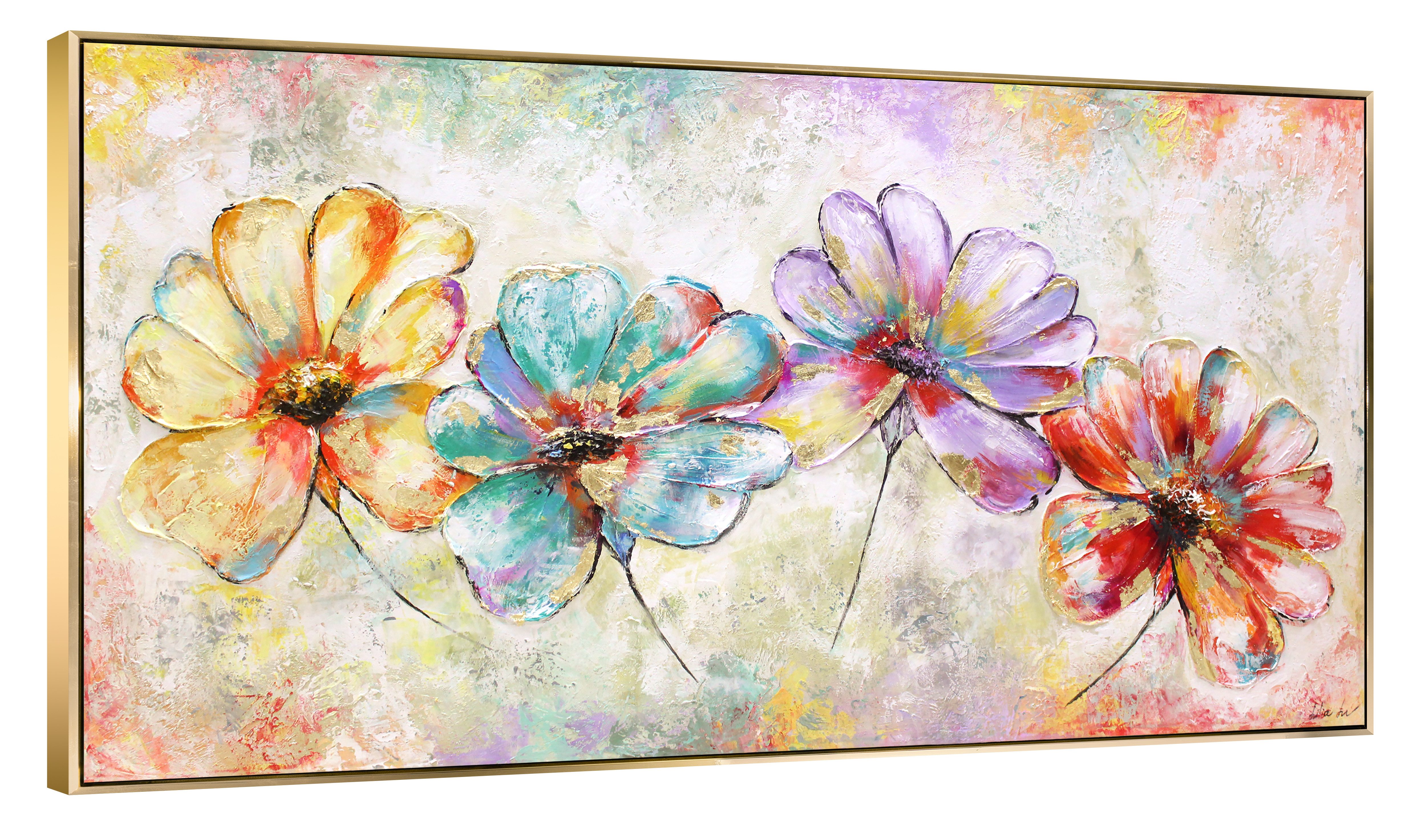YS-Art Gemälde Schöne Blumen, Blumen, Bunte günstig online kaufen
