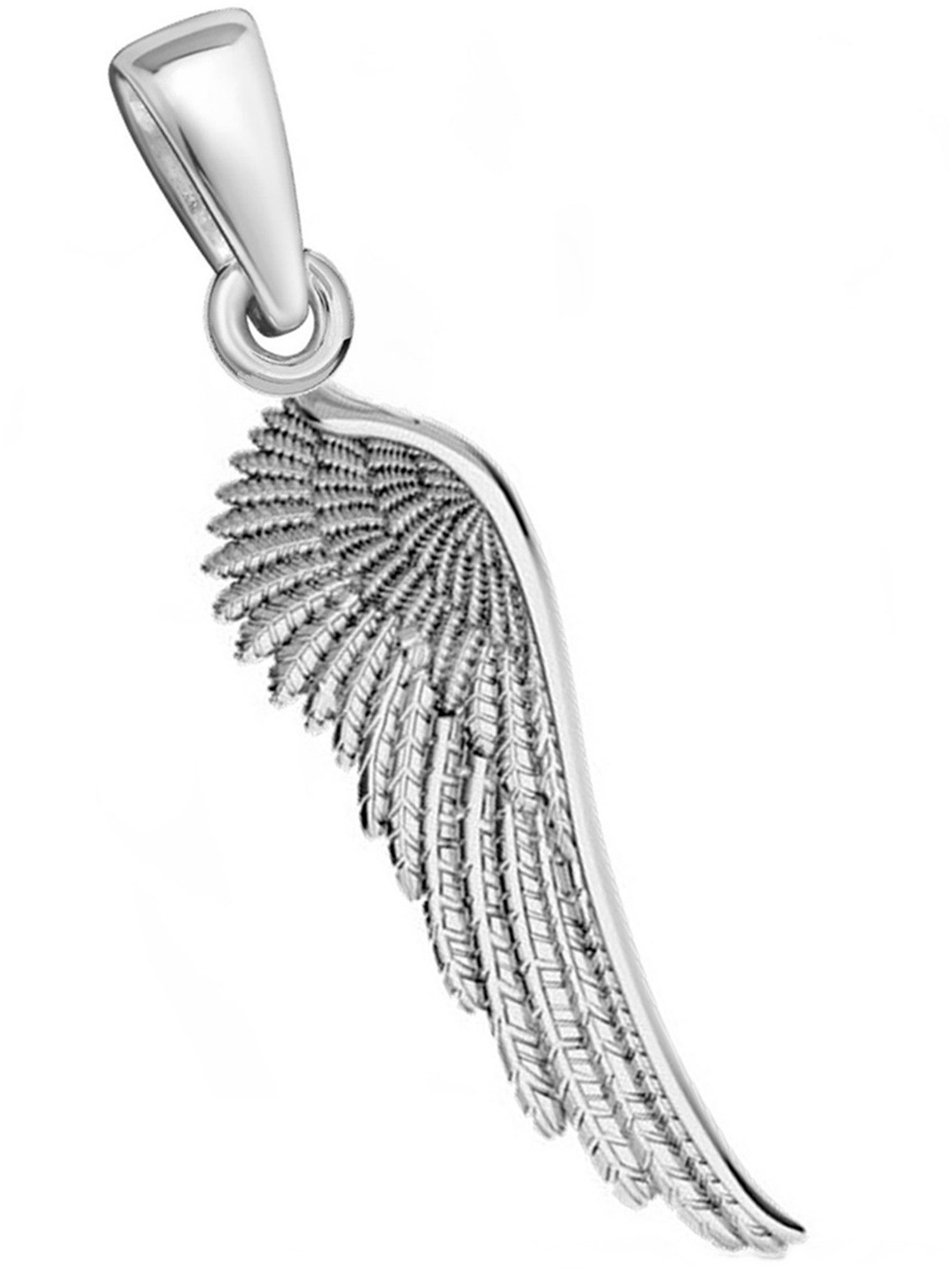 Goldene Hufeisen Flügelanhänger Flügel Anhänger für Halskette aus 925 Sterling Silber Kettenanhänger (1 Stück, inkl. Etui), Silber Anhänger für Kette