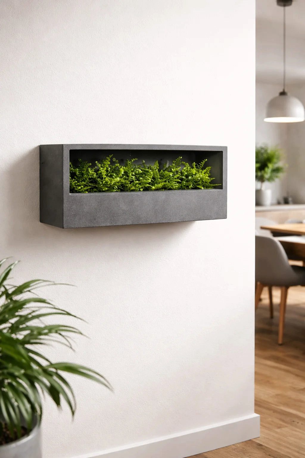 finestgreen Pflanzschale Hanging Wally Balcony, Robust & leicht – frostfest für Innen- und Außenbereich