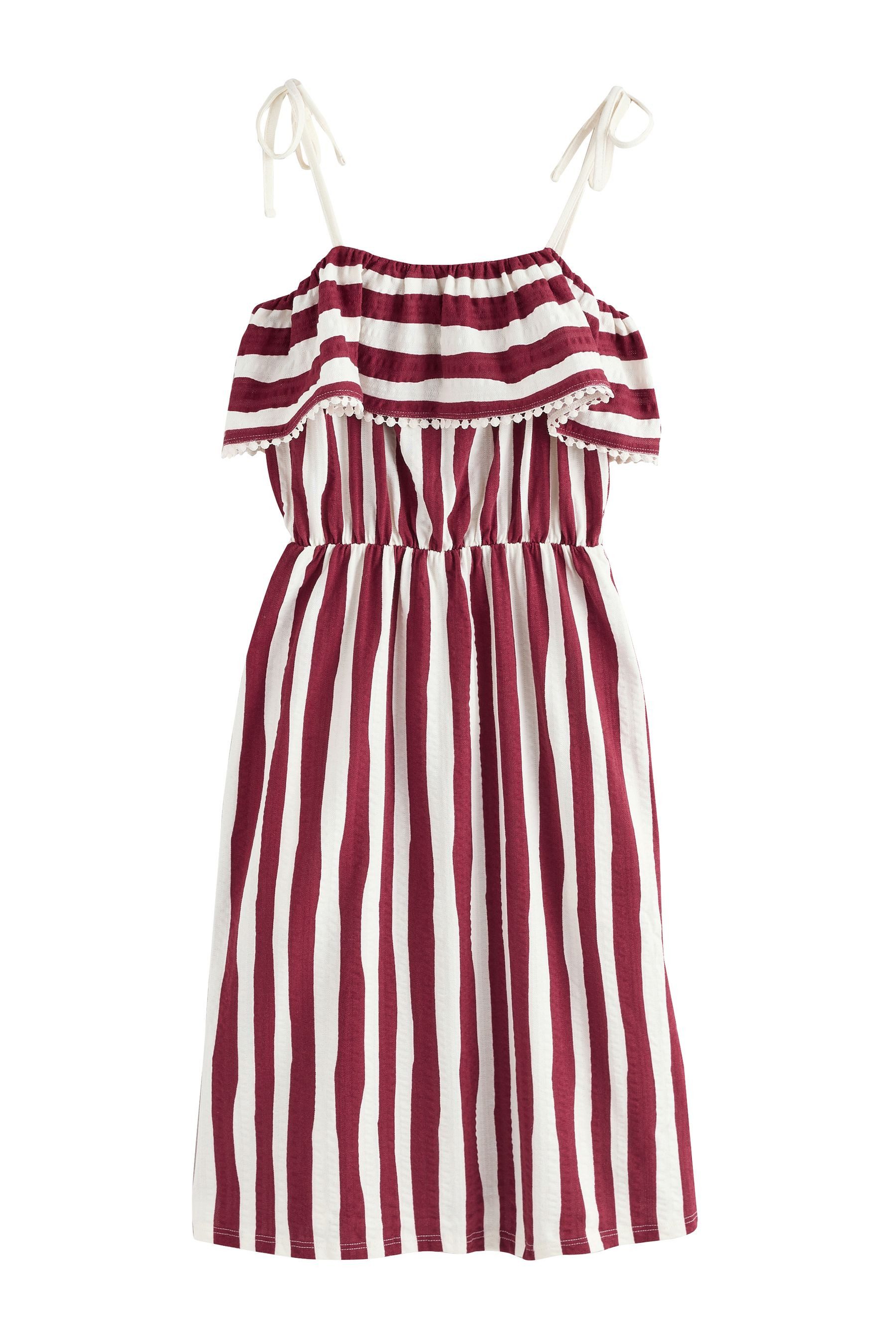 Next Jerseykleid Bandeau-Kleid aus Jersey mit Rüschen (1-tlg)