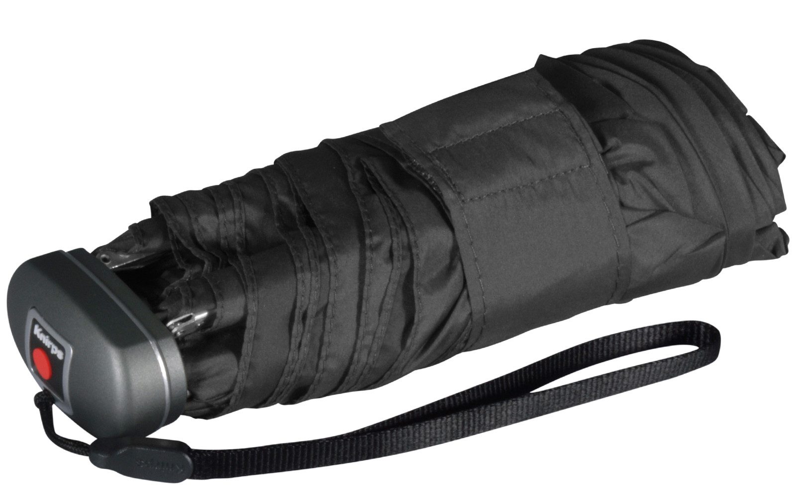 Knirps® Taschenregenschirm winziger Damen-Taschenschirm, leicht und flach, für die Handtasche - Travel grau grey