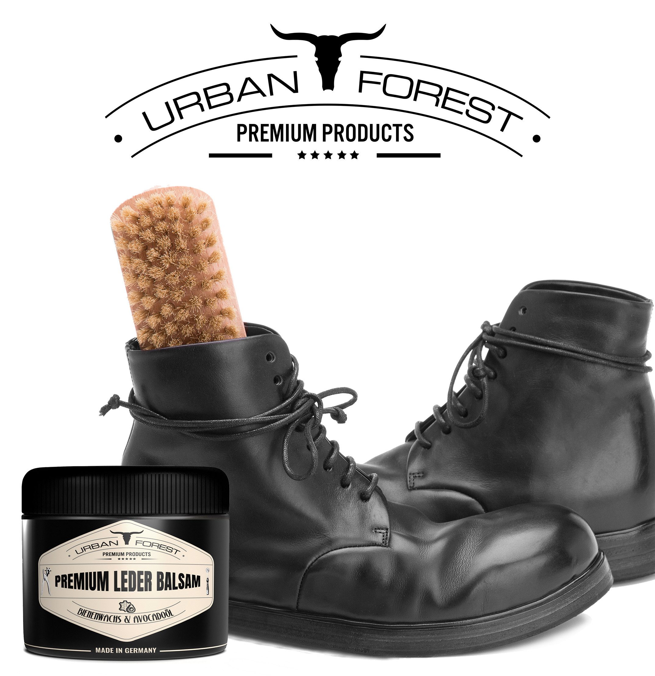 URBAN FOREST Lederpflege für Glattleder-Leder Balsam Lederpflege, 250ml