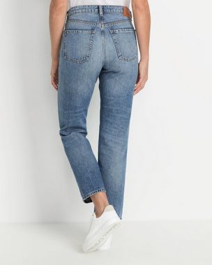 Marc O'Polo Lederhose Straight-Jeans Linde