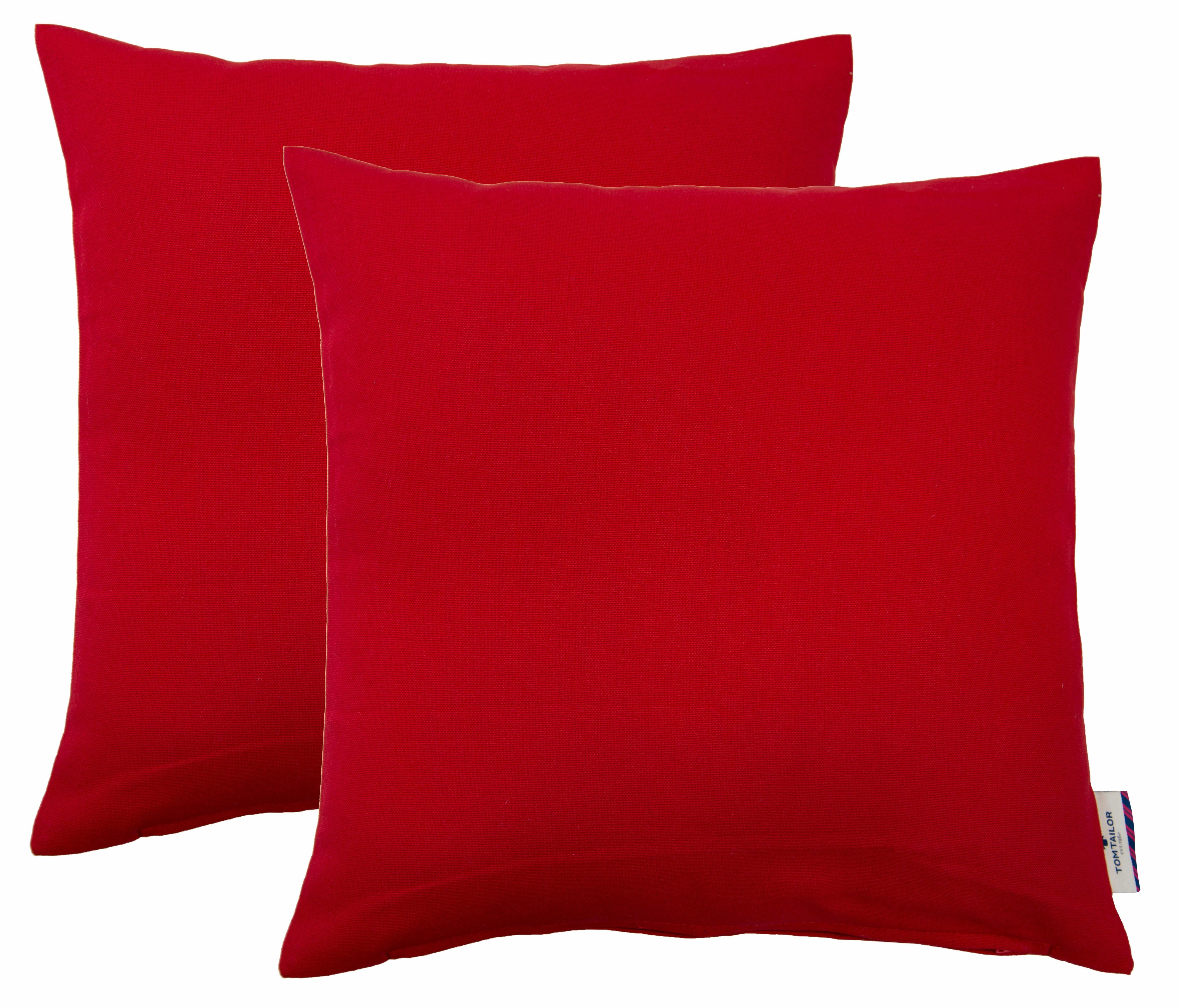 TOM TAILOR HOME Dekokissen Dove, unifarben, Kissenhüllen ohne Füllung, 2er günstig online kaufen