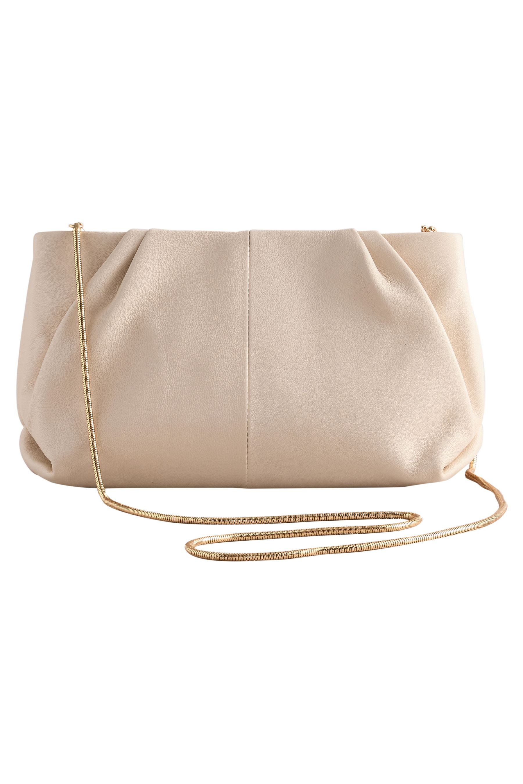Next Clutch Clutch aus Leder mit günstig online kaufen