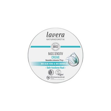 lavera Feuchtigkeitscreme Basis Sensitiv Allzweckcreme -Bio-Aloe Vera & Mandelöl -150 ml