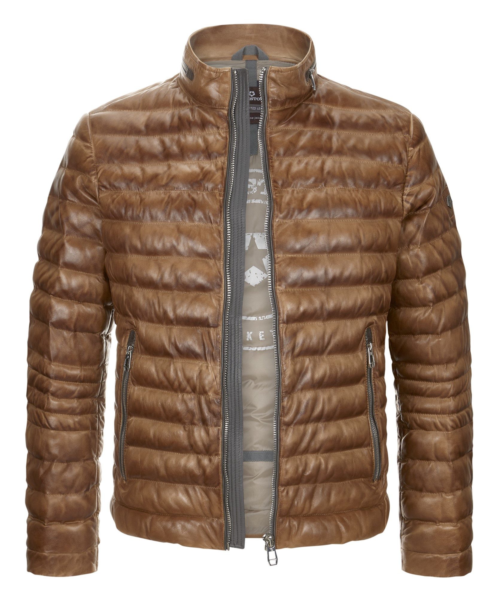 Milestone Lederjacke MSCavallino leichte Steppjacke aus günstig online kaufen