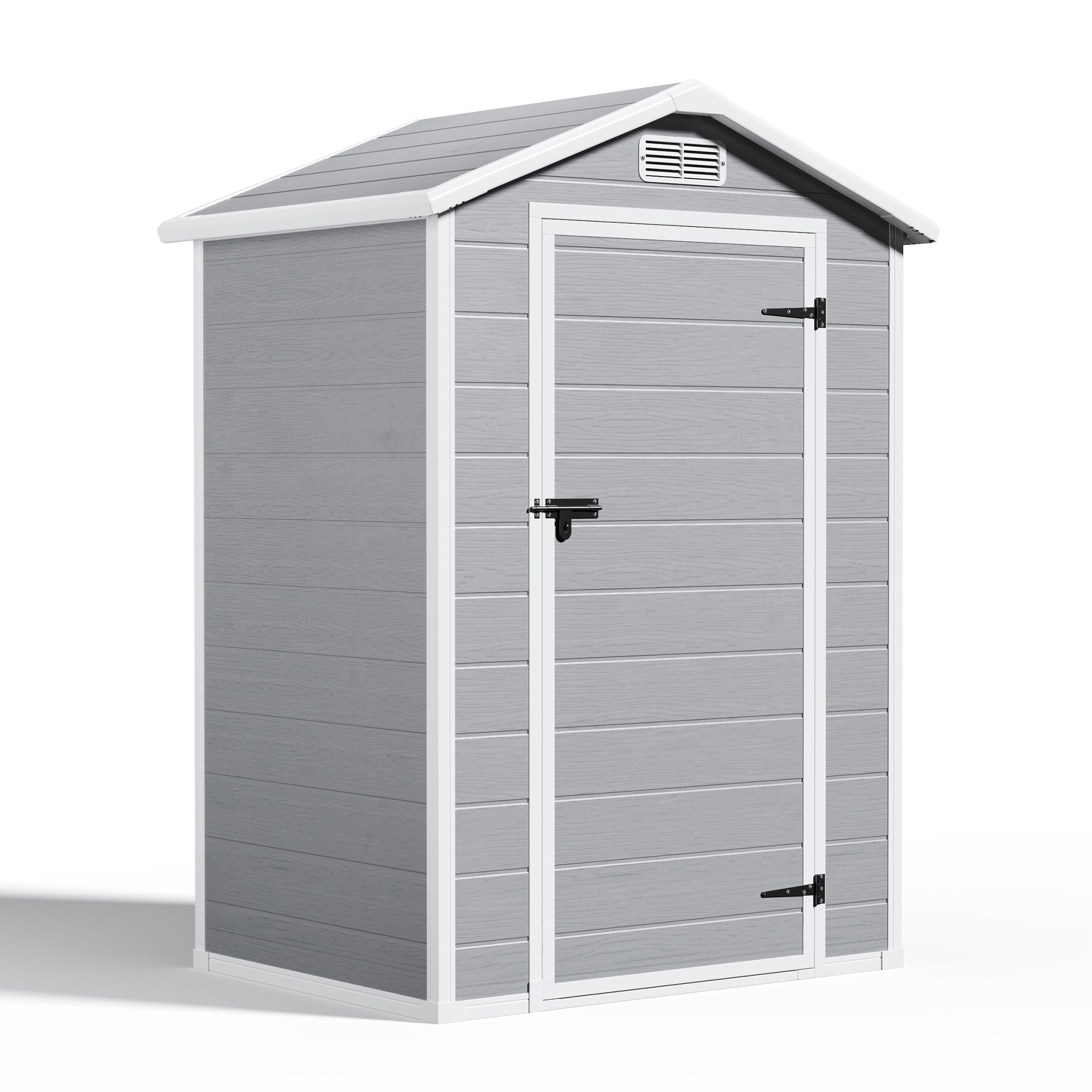 Bealife Gartenhaus Gartengeräteschuppen, 1m² Gartenhaus Kunststoff Schuppen 92 x 122 cm