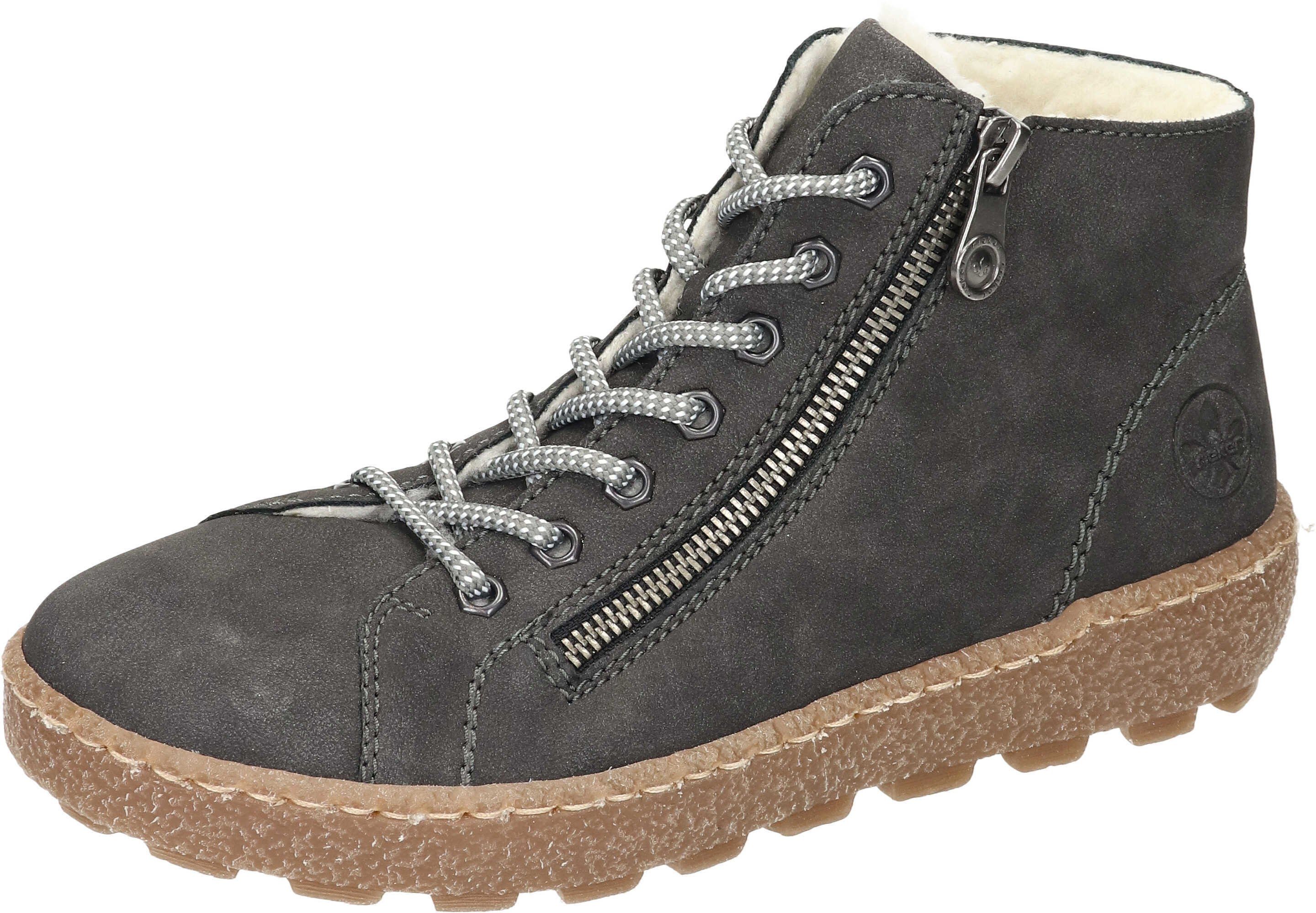 Rieker Stiefeletten Schnürstiefelette aus strapazierfähigem Synthetik günstig online kaufen