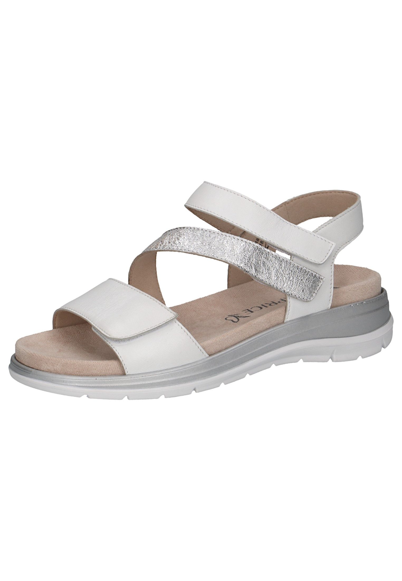 Caprice 9-28716-44 183 White/Silver Sandale