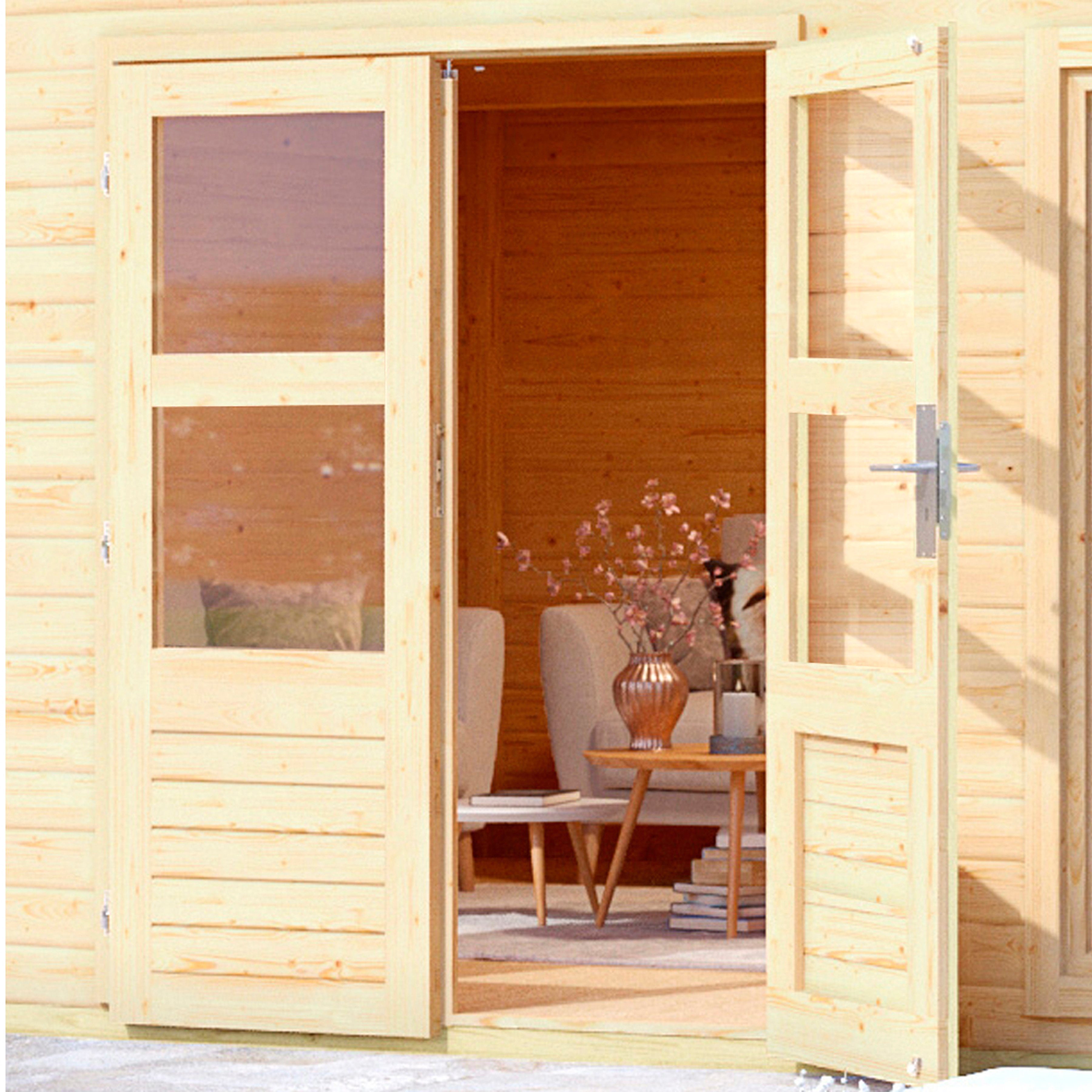 Karibu Gartenhaus Perlsee 4, BxT: 369x360 cm