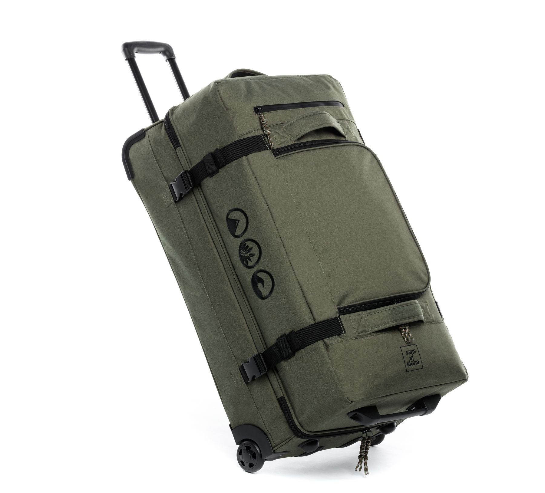 SONS OF ALOHA Kofferset »4174«, Reisetasche mit Rollen Reisekoffer XL -  Roll-Koffer recyceltes PET, olive-grün online kaufen | OTTO