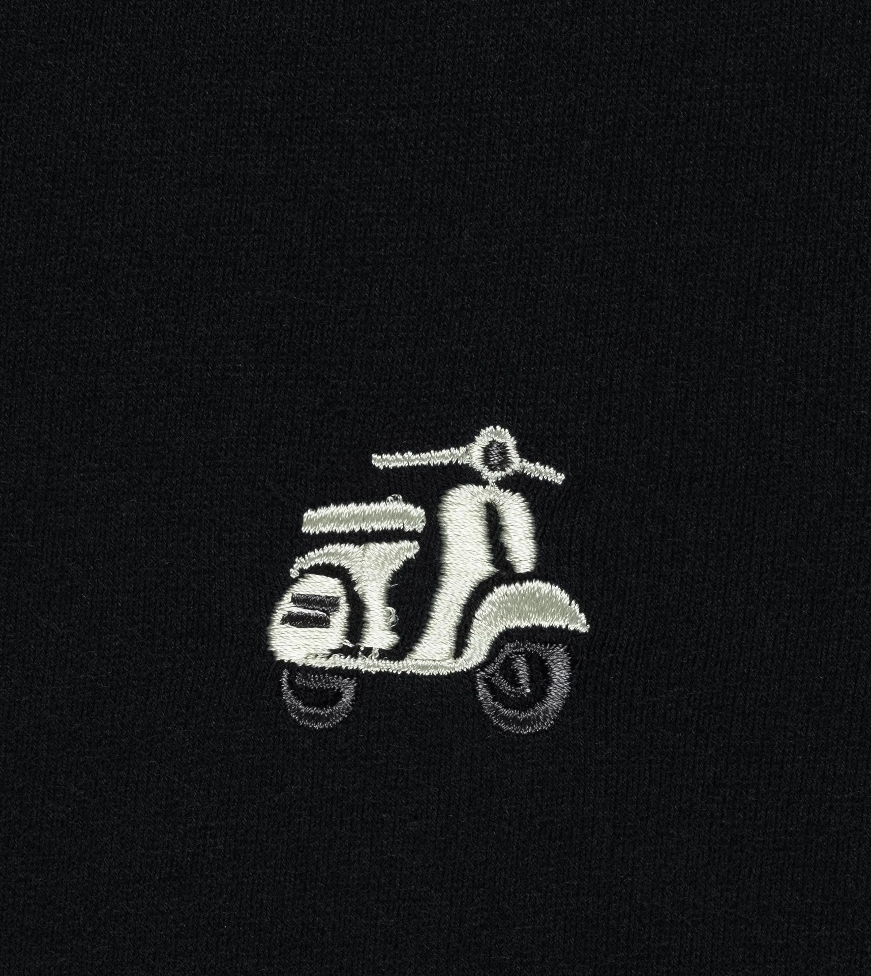 Ragwear T-Shirt Samms F Gots YOUMODO Kurzärmliges Shirt mit Retro-Roller-Stickerei