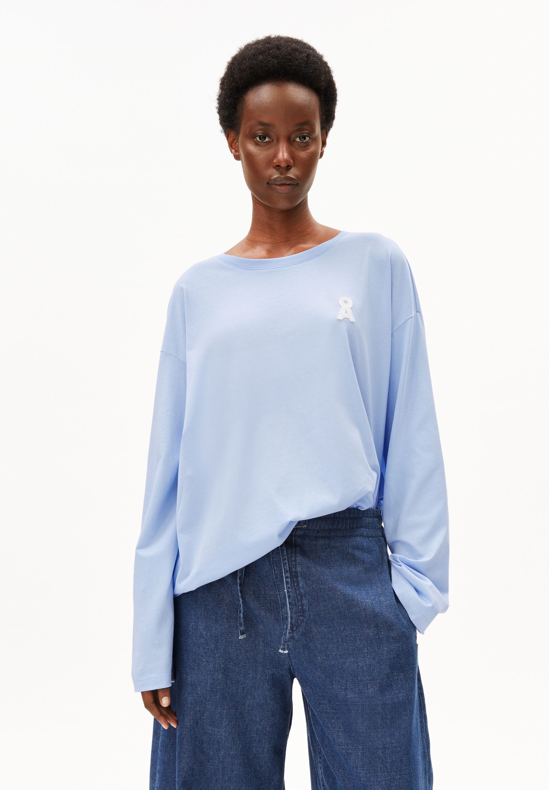 Armedangels Longsleeve ICONIC Å FIETAA Longsleeve aus Bio-Baumwolle Oversized Fit