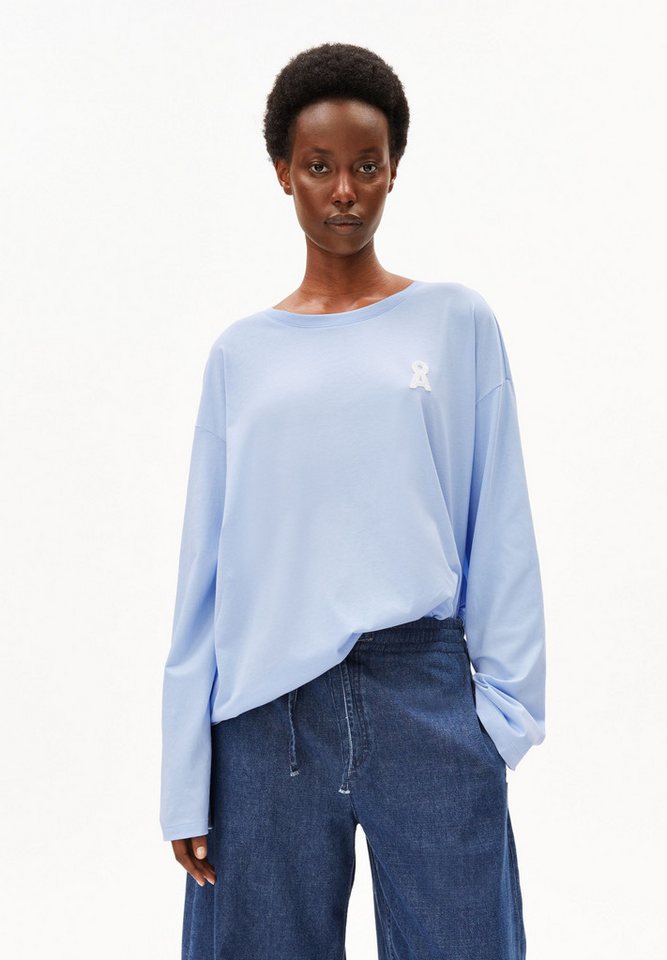 Armedangels Longsleeve ICONIC Å FIETAA Longsleeve aus Bio-Baumwolle Oversized Fit