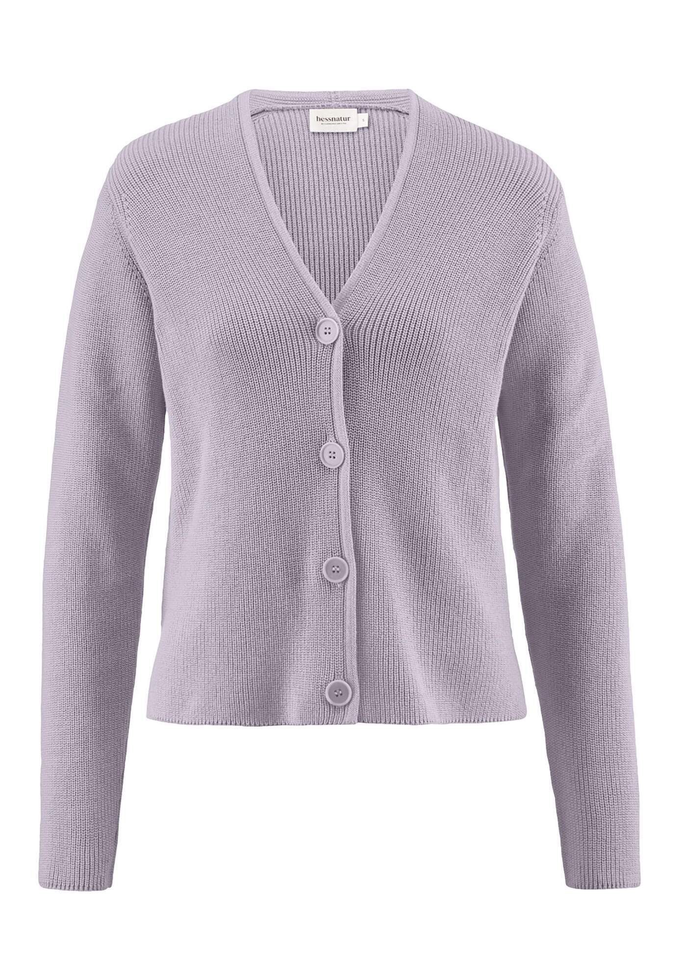 Hessnatur Strickjacke Relaxed aus reiner Bio-Baumwolle (1-tlg) günstig online kaufen