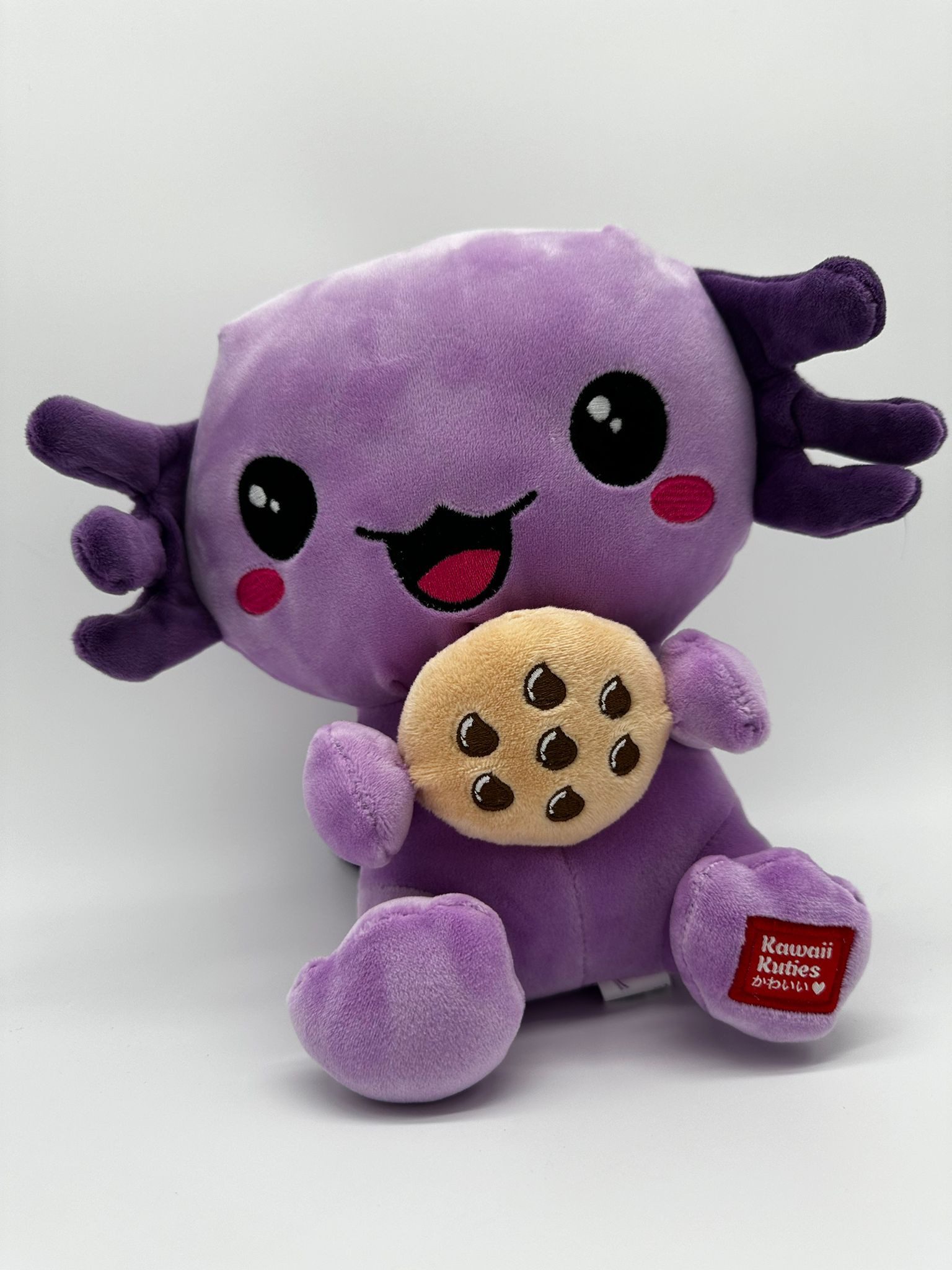 Kawaii Kuscheltier Axolotl Kuscheltier Echse Molch Figur Plüsch 24 cm Plüsch lila (1-St), Axolotl Plüschtier Molch Kuscheltier Figur Plüschtier Wassertier
