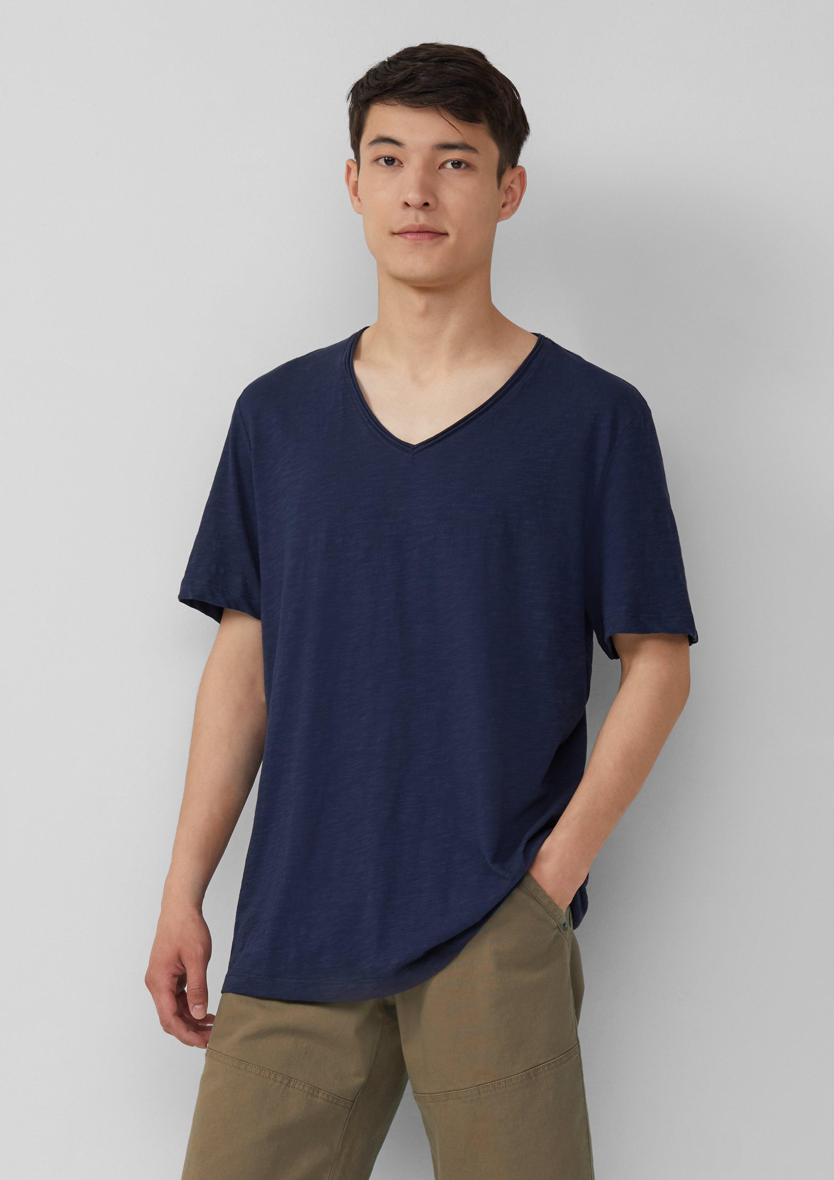 s.Oliver Kurzarmshirt Luftiges T-Shirt mit V-Ausschnitt günstig online kaufen