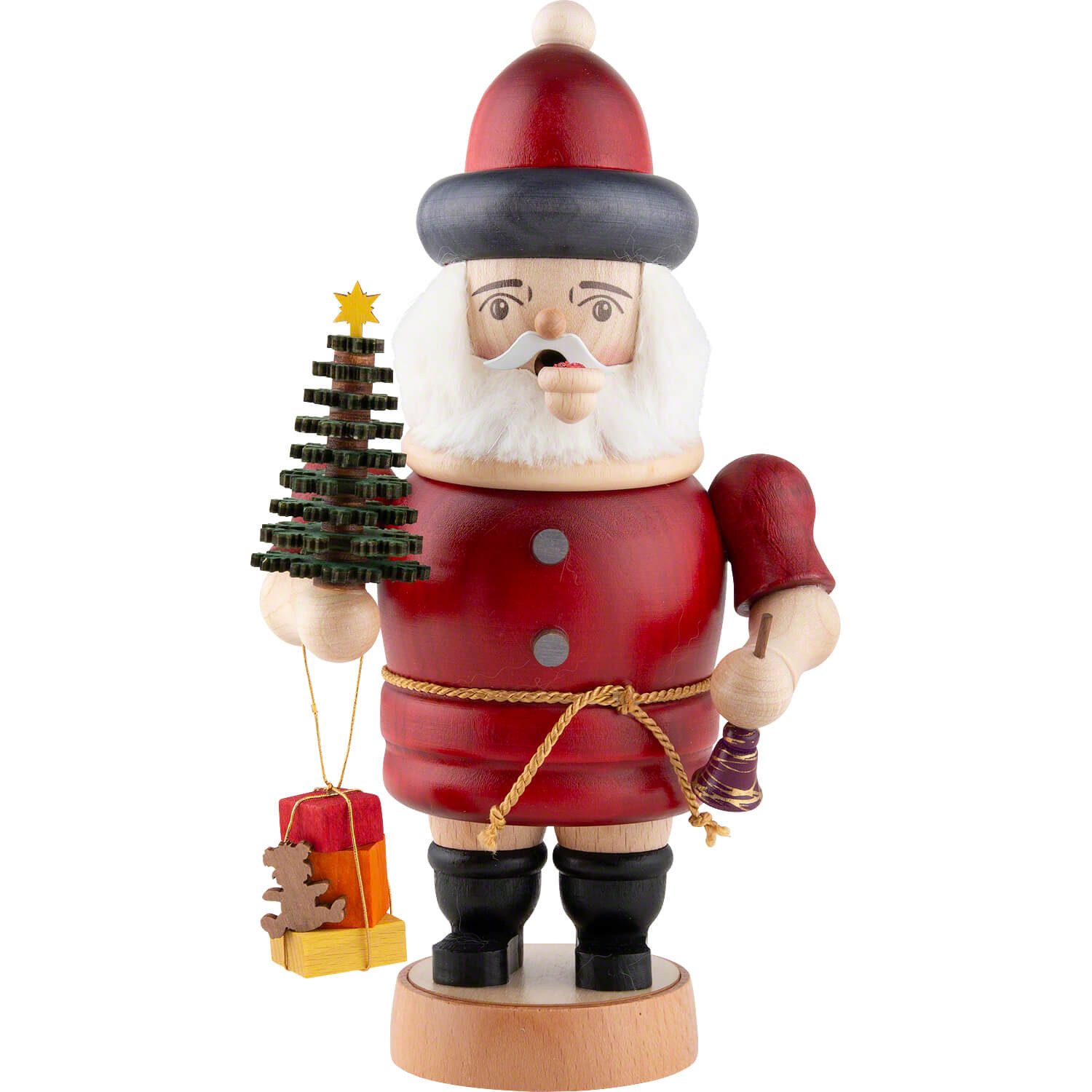 Lenk und Sohn Räuchermännchen Weihnachtsmann (19cm) Räuchermann von Kunstgewerbe Lenk & Sohn