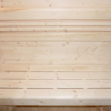 HOME DELUXE Sauna SHADOW - M, BxTxH: 120 x 120 x 190 cm, für bis zu 2 Personen, inkl. 3,6 kW Saunaofen, hochwertige Fichte