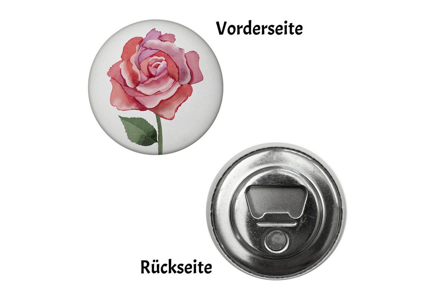 Thumbnail - speecheese Magnet Rose Magnet mit Flaschenöffner rund