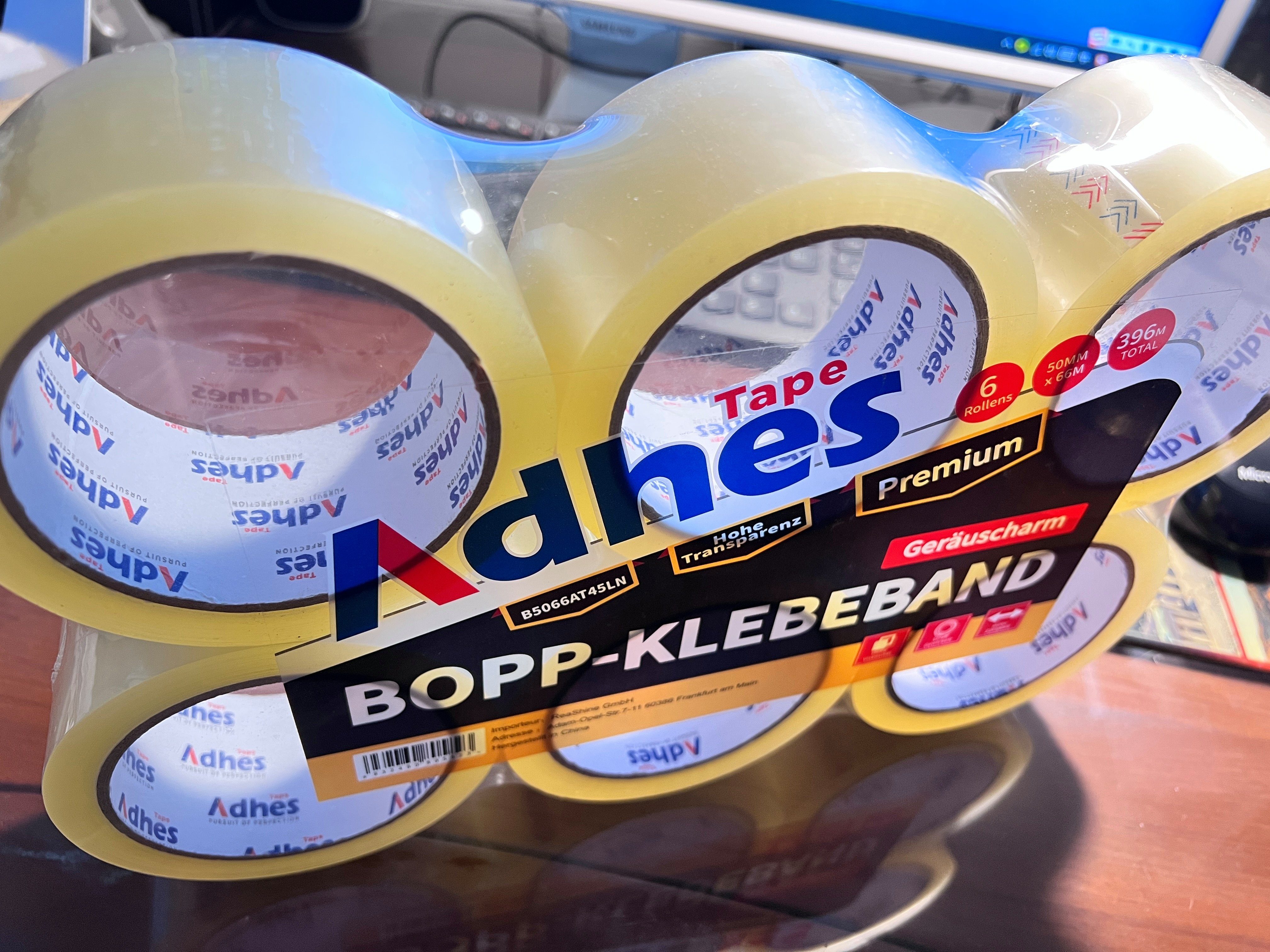 Adhes Tape Klebeband LEISE Paketklebeband, Blasenfrei günstig online kaufen