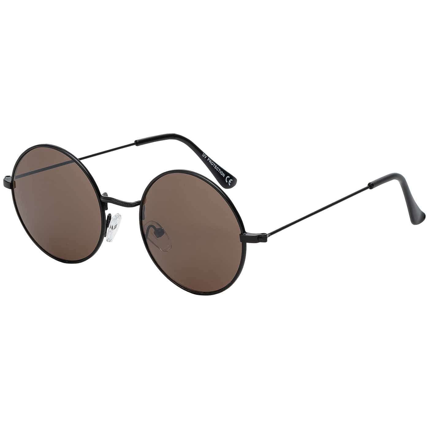 BEZLIT Eyewear Retrosonnenbrille Rund Form Designer Herren Sonnenbrille (1-St) mit Grau, Braun, Grünen Linsen